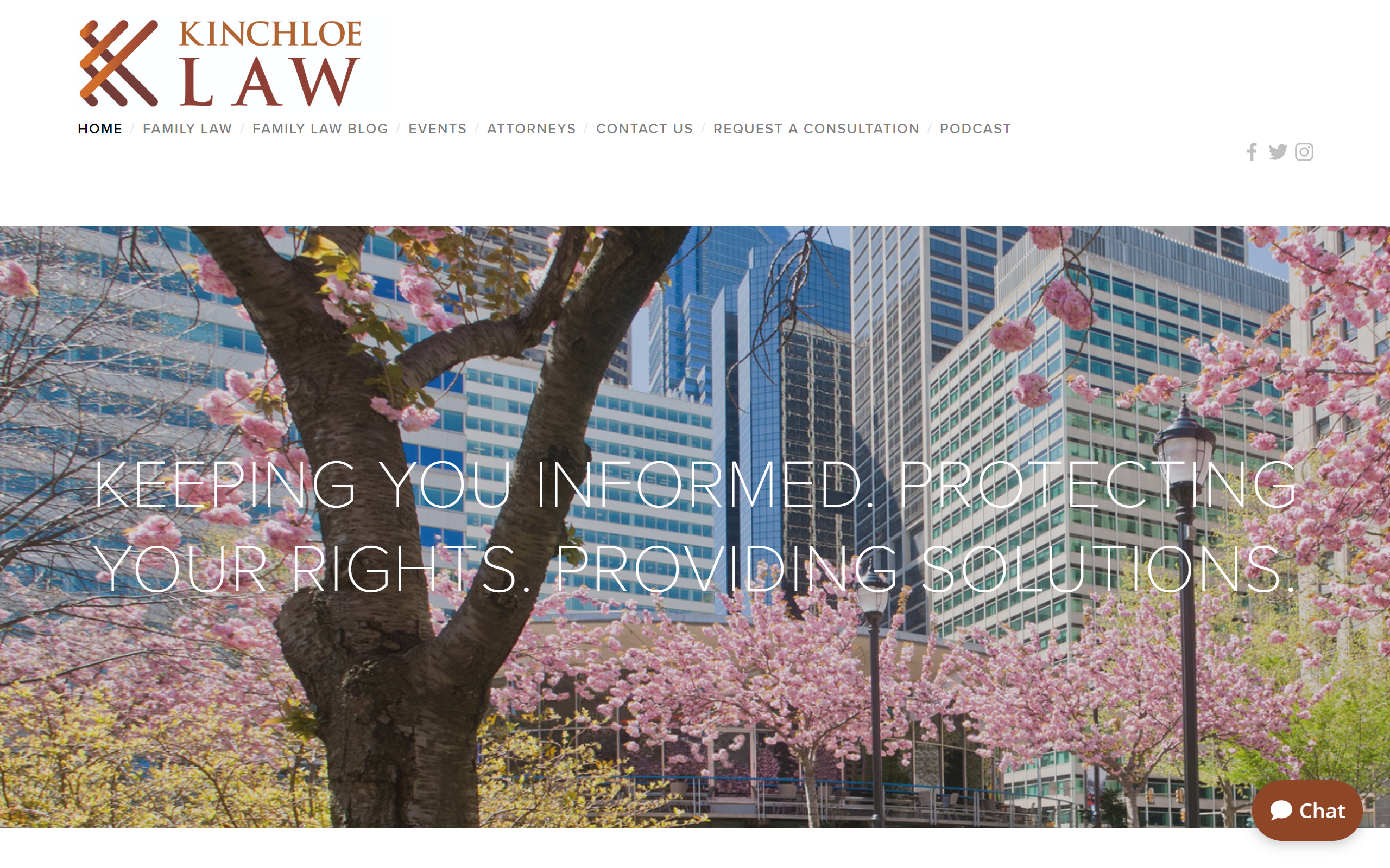 Kinchloe Law firm website