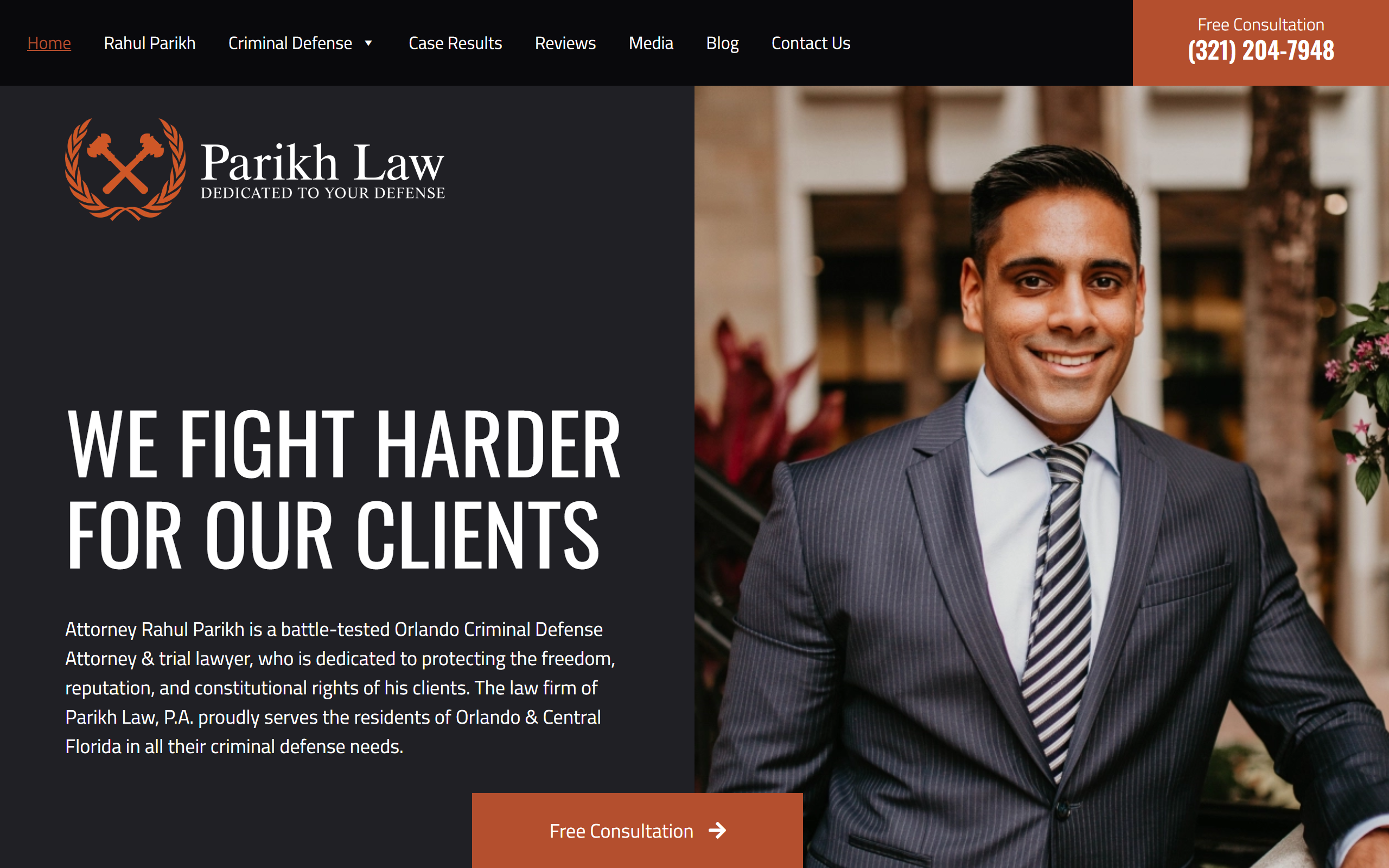Parikh Law firm websites