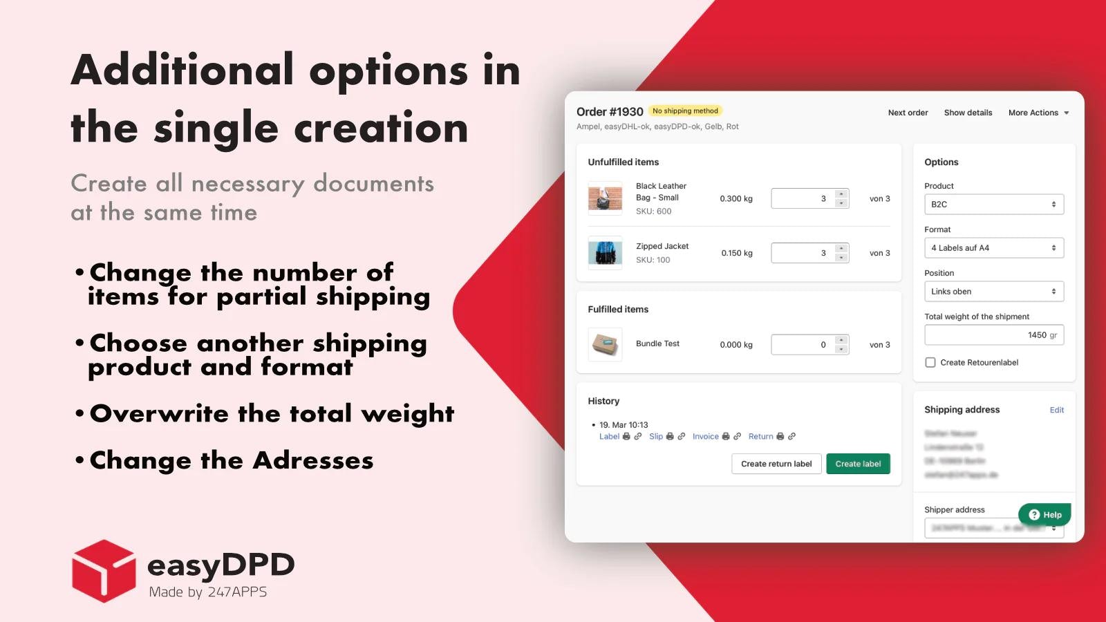 DPD Shipping | easyDPD Shopify Shipping App