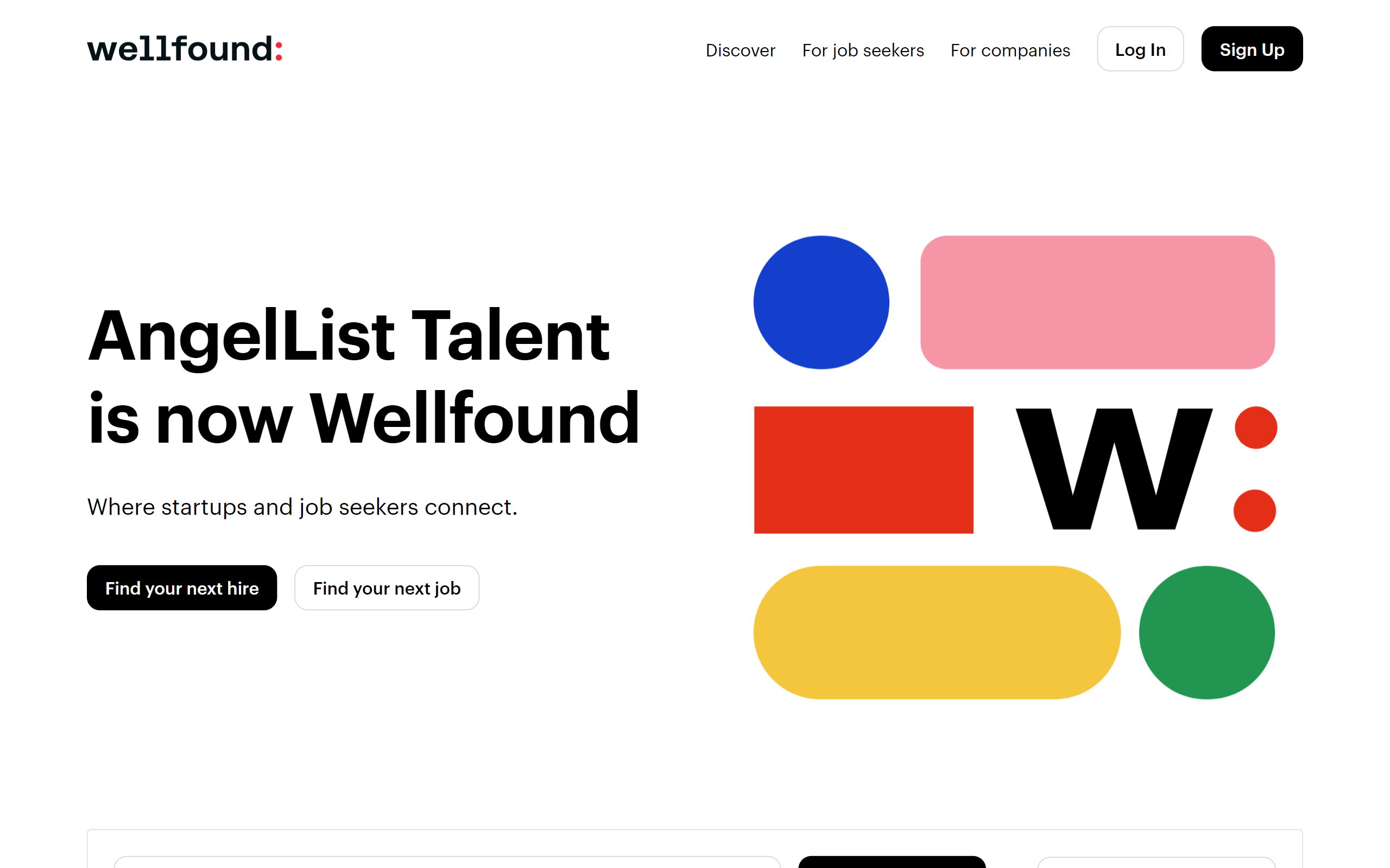 Wellfound Job Search Site