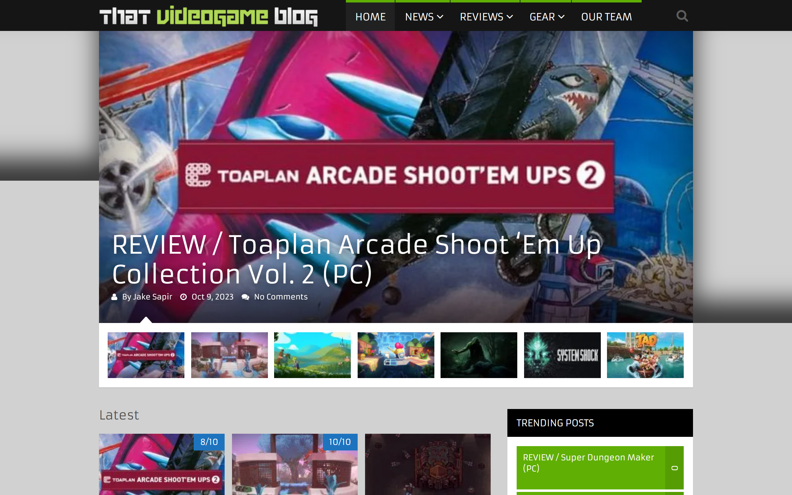 PC gaming news and reviews Website Template