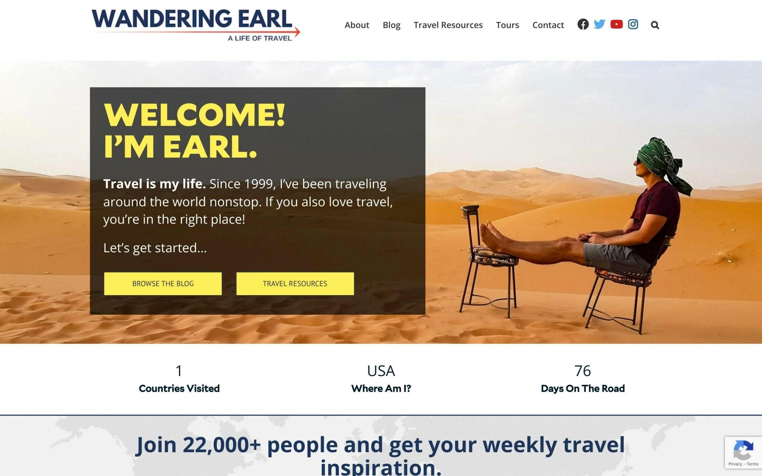 Wandering Earl travel blog