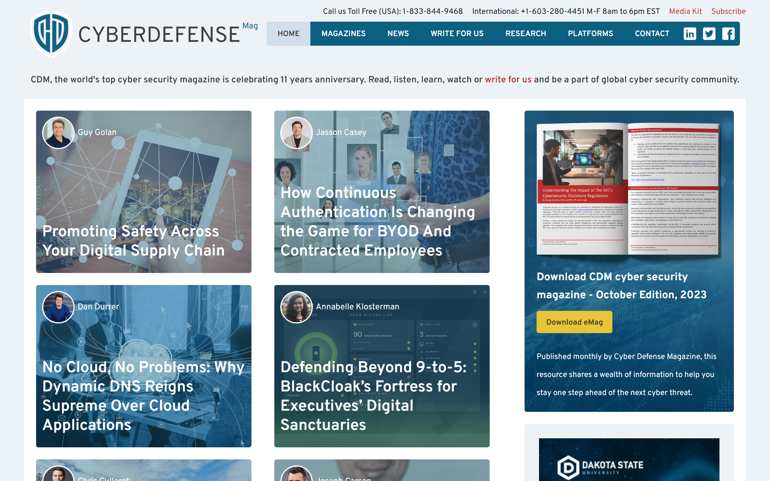 Cyber Defense Magazine cybersecurity blog