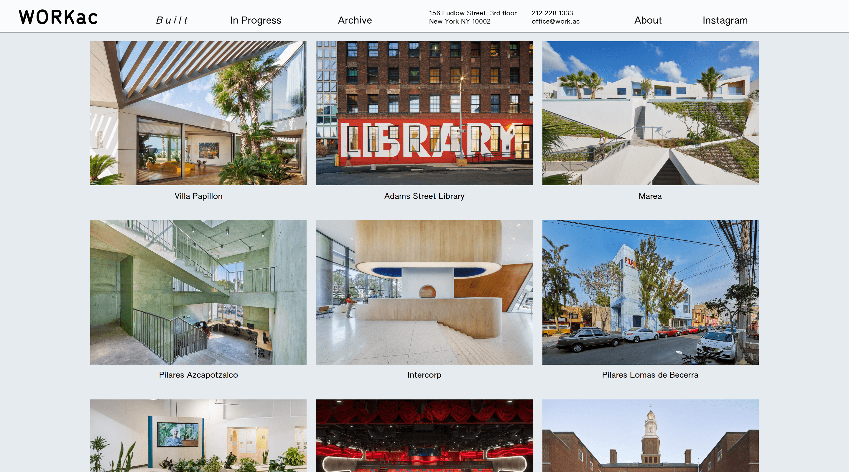 WORKac Architecture Website