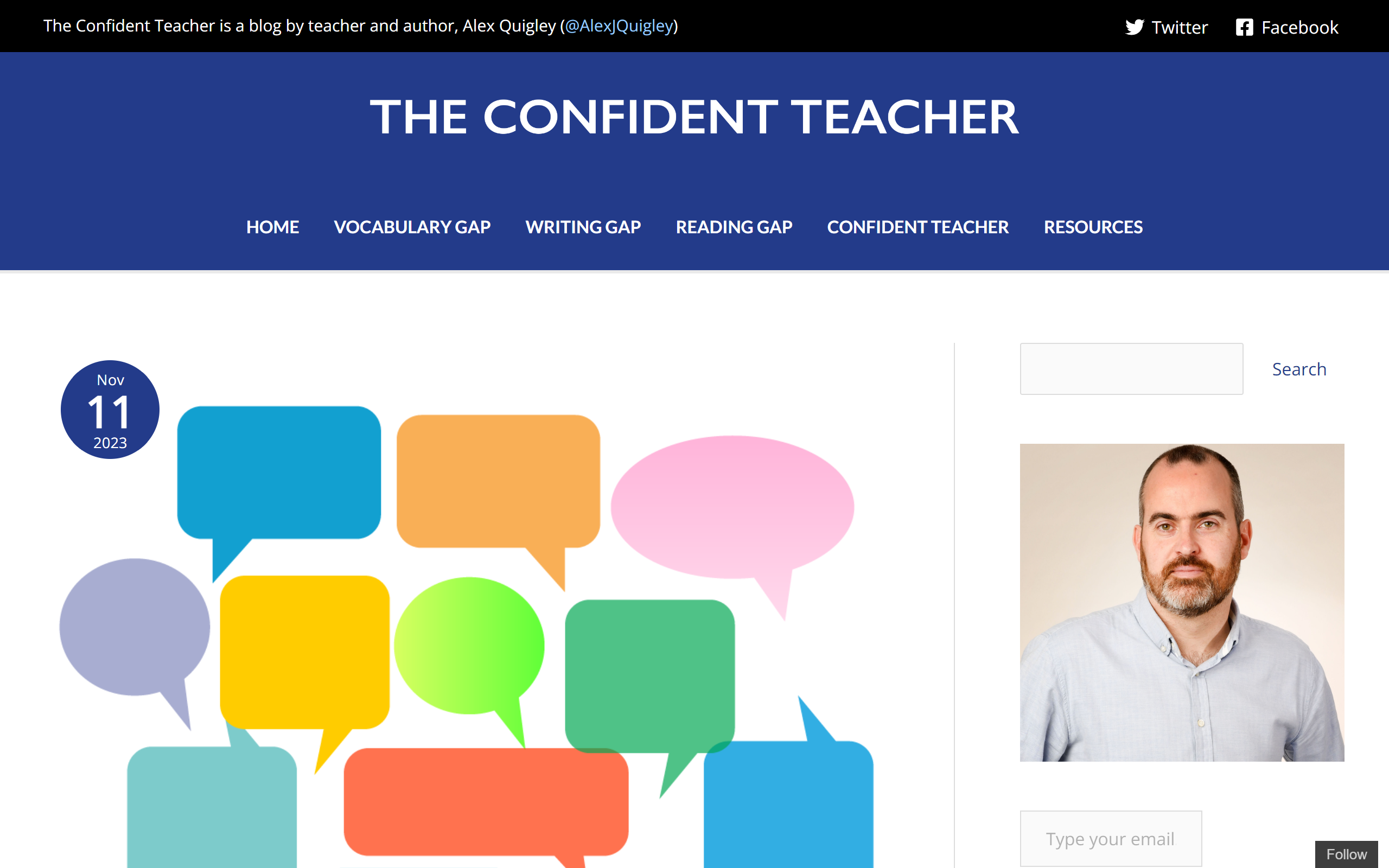 The Confident Teacher teacher blog