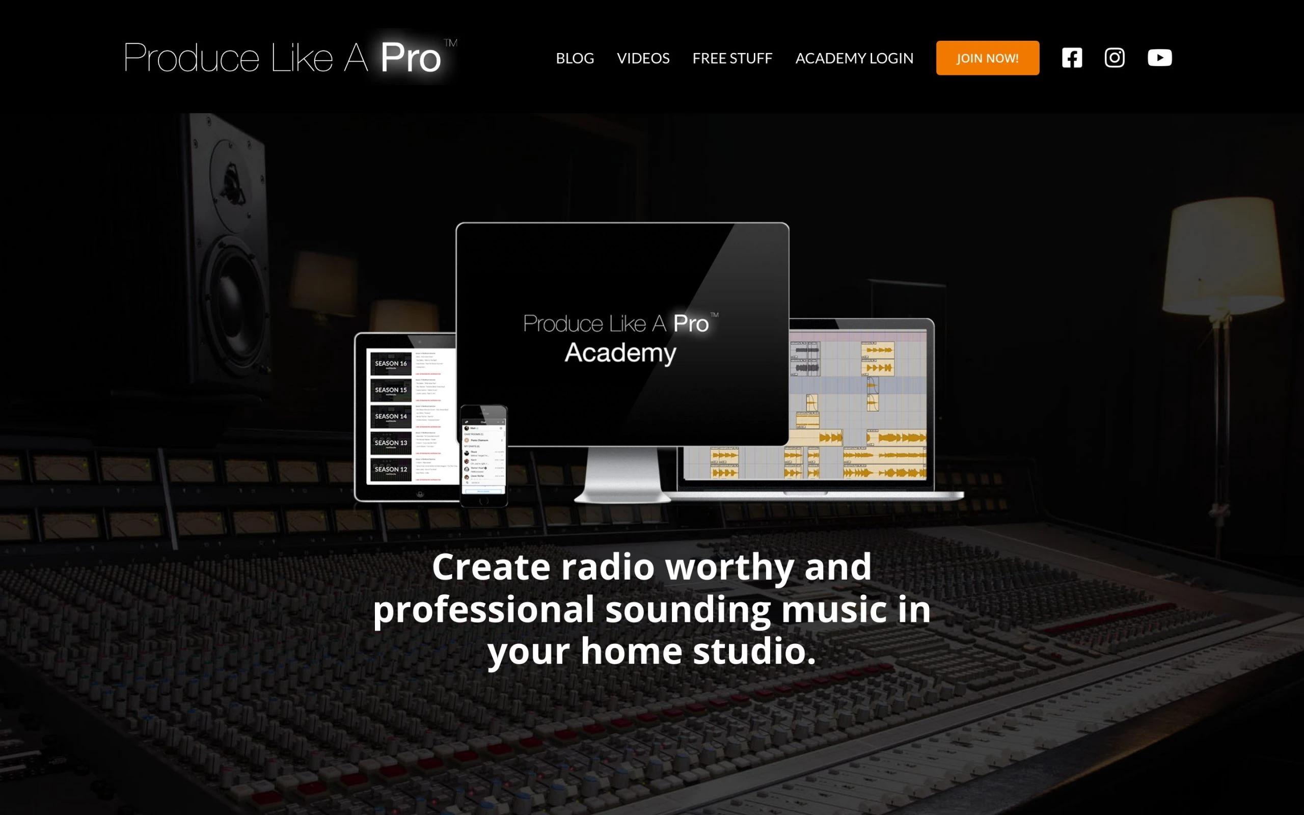 Produce Like a Pro music blog