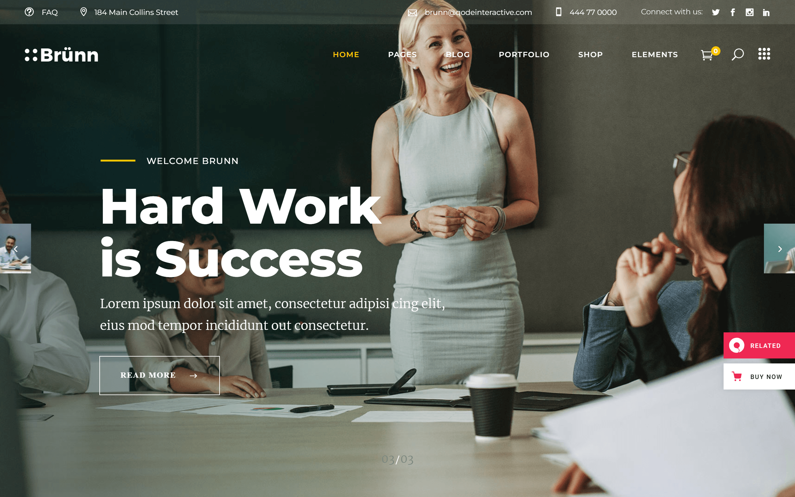 Brünn WordPress theme