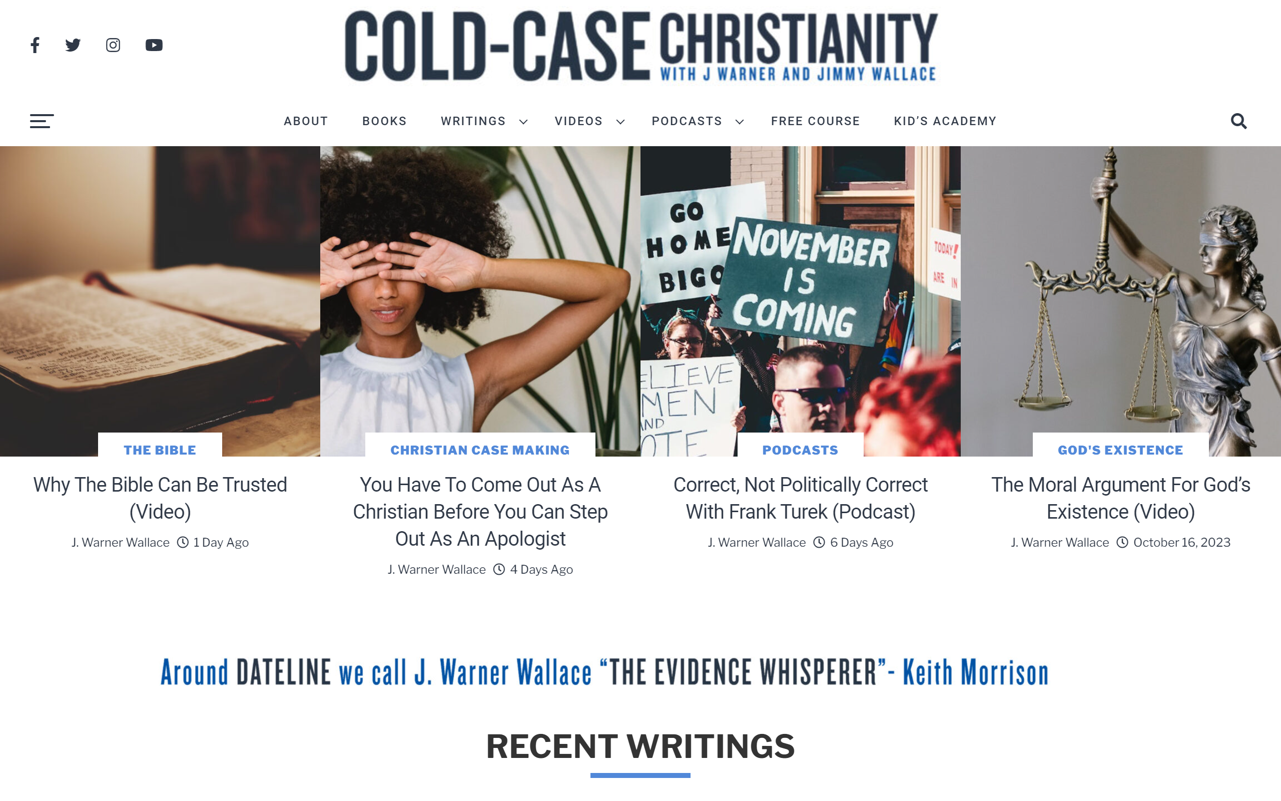Cold Case Christianity Christian Blog