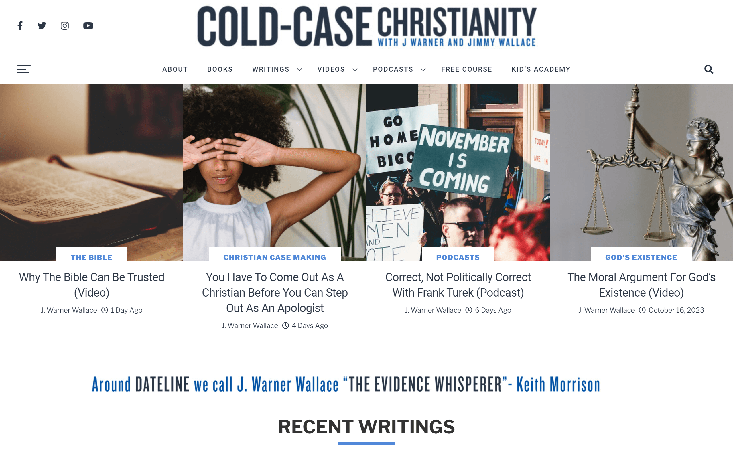 Cold Case Christianity Christian Blog