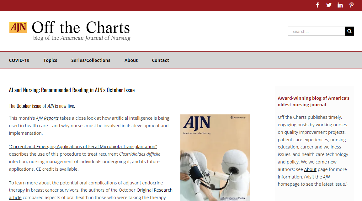Off the Charts nursing blog