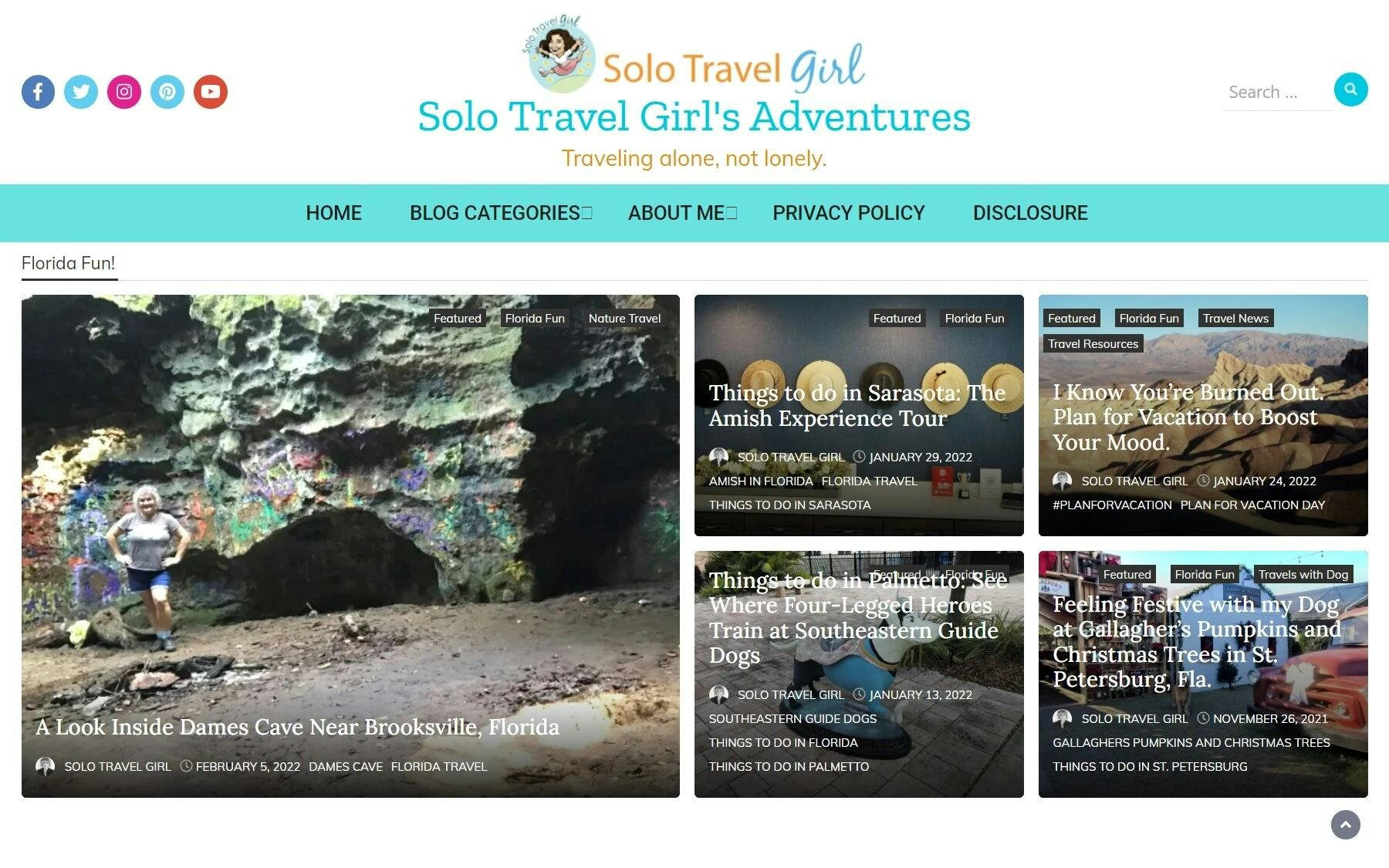 Solo Traveler travel blog