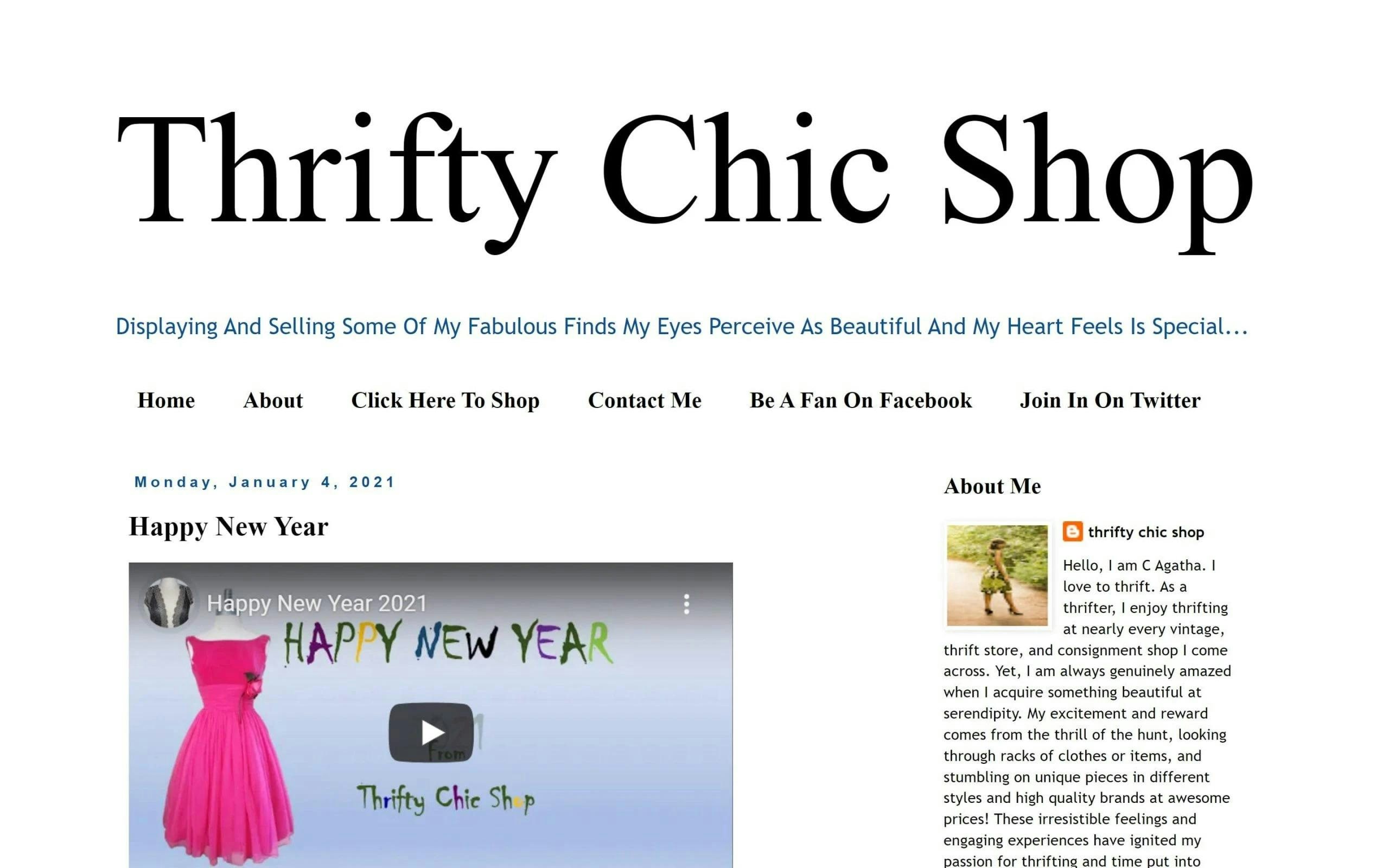 Thrifty Chic Shop thrift fashion blog