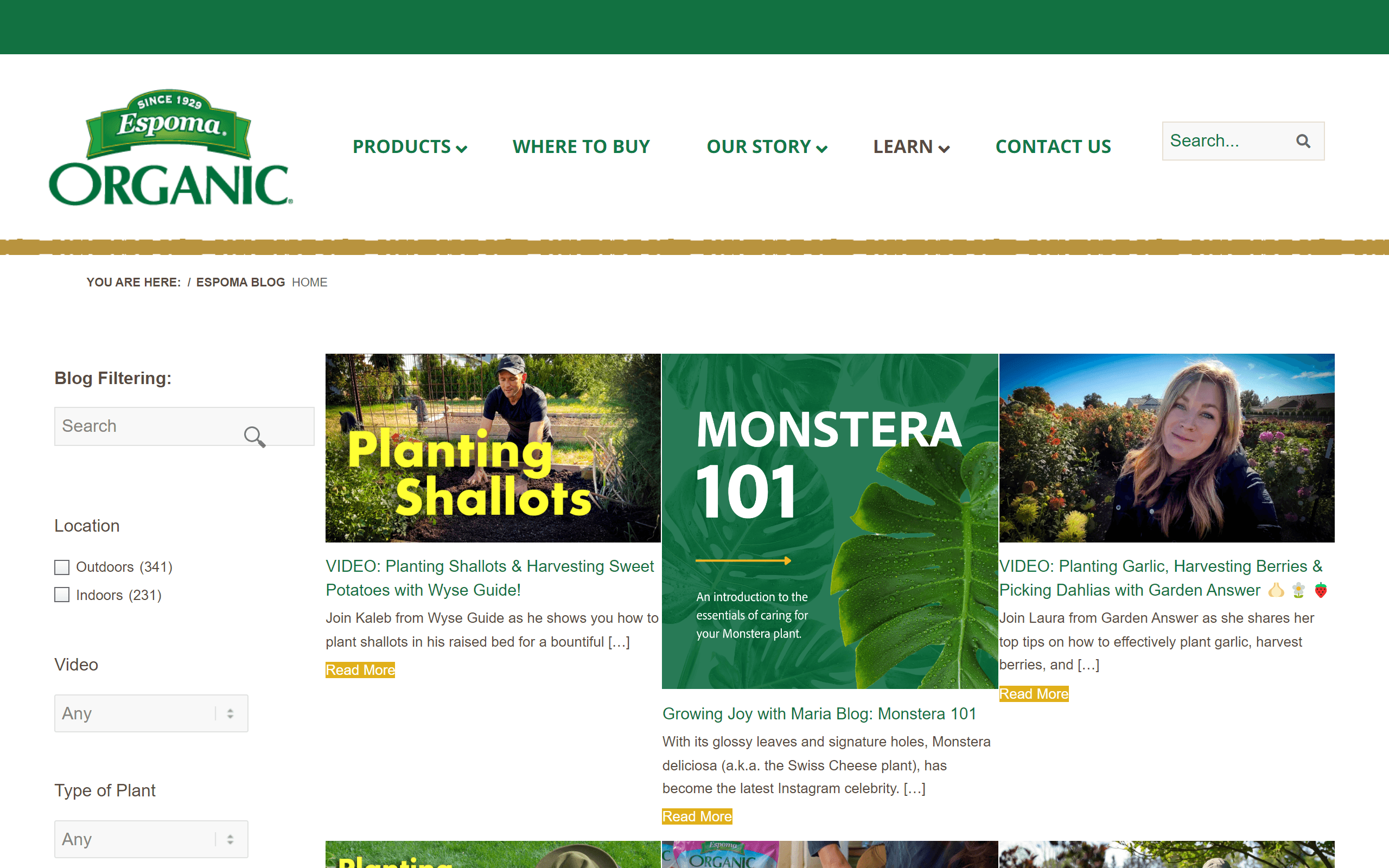 Espoma gardening blog