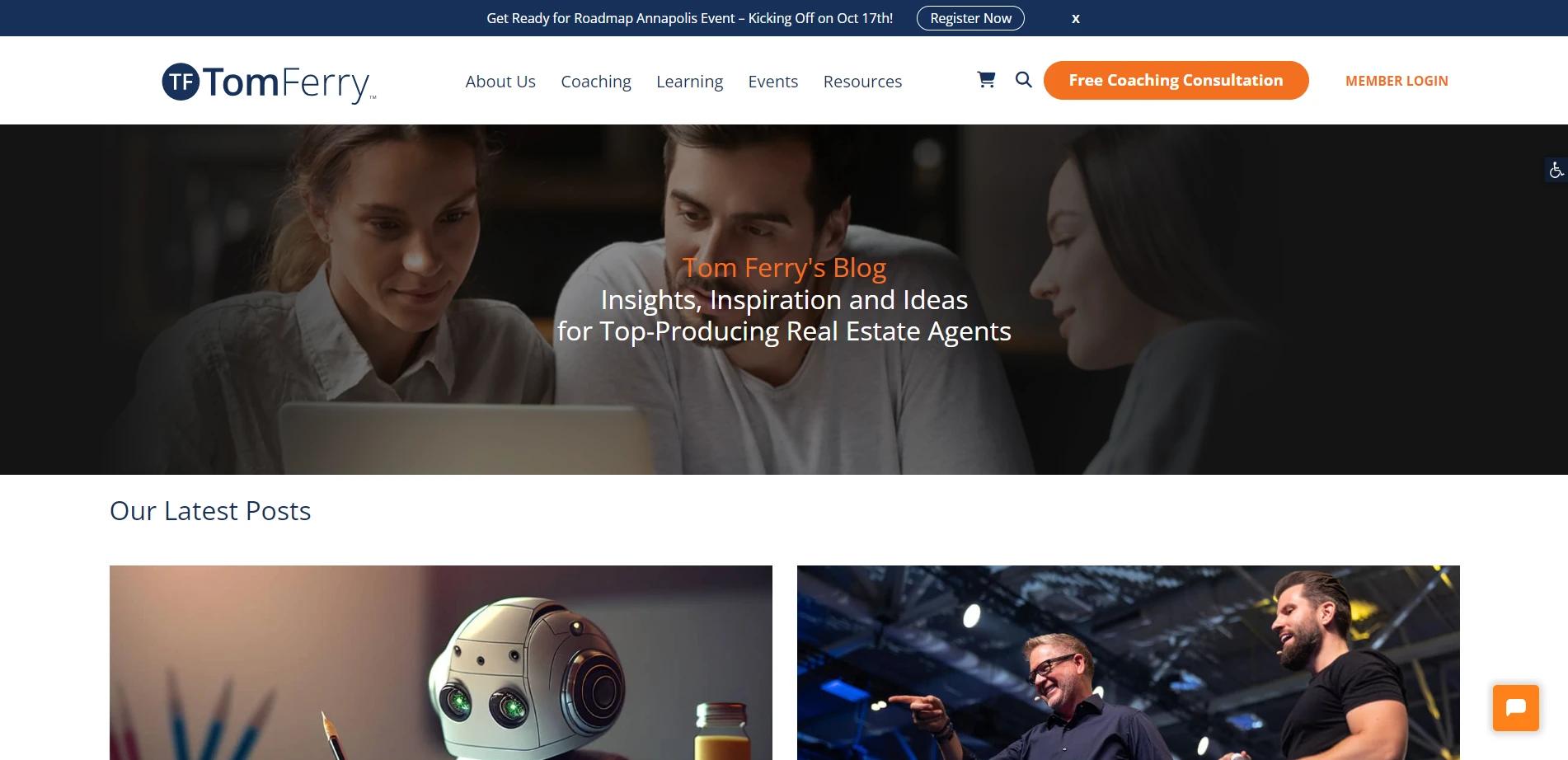 The Tom Ferry Blog real estate blog