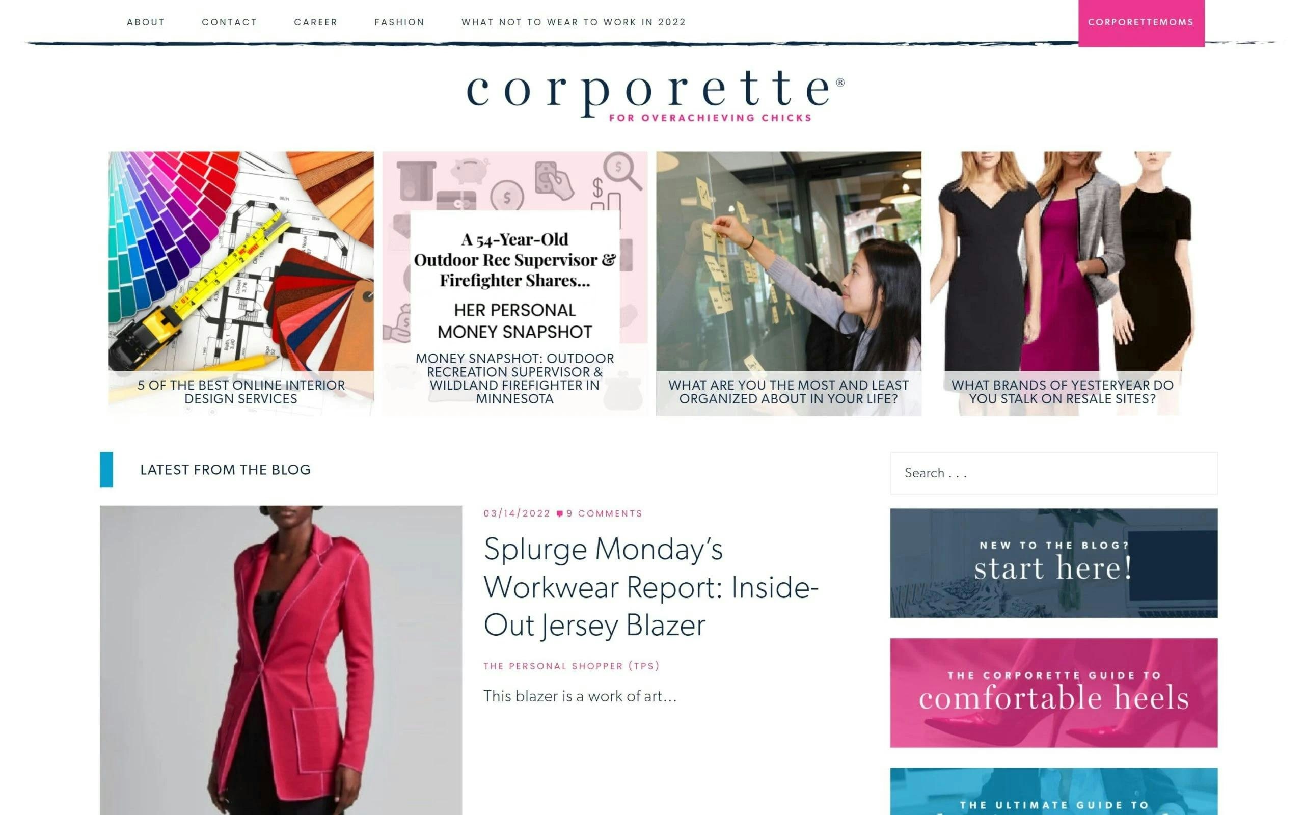 Corporette blog for women