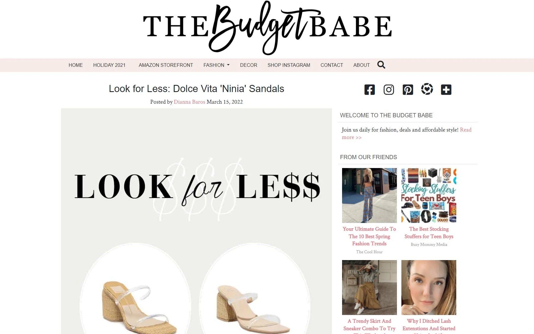 The Budget Babe fashion blog