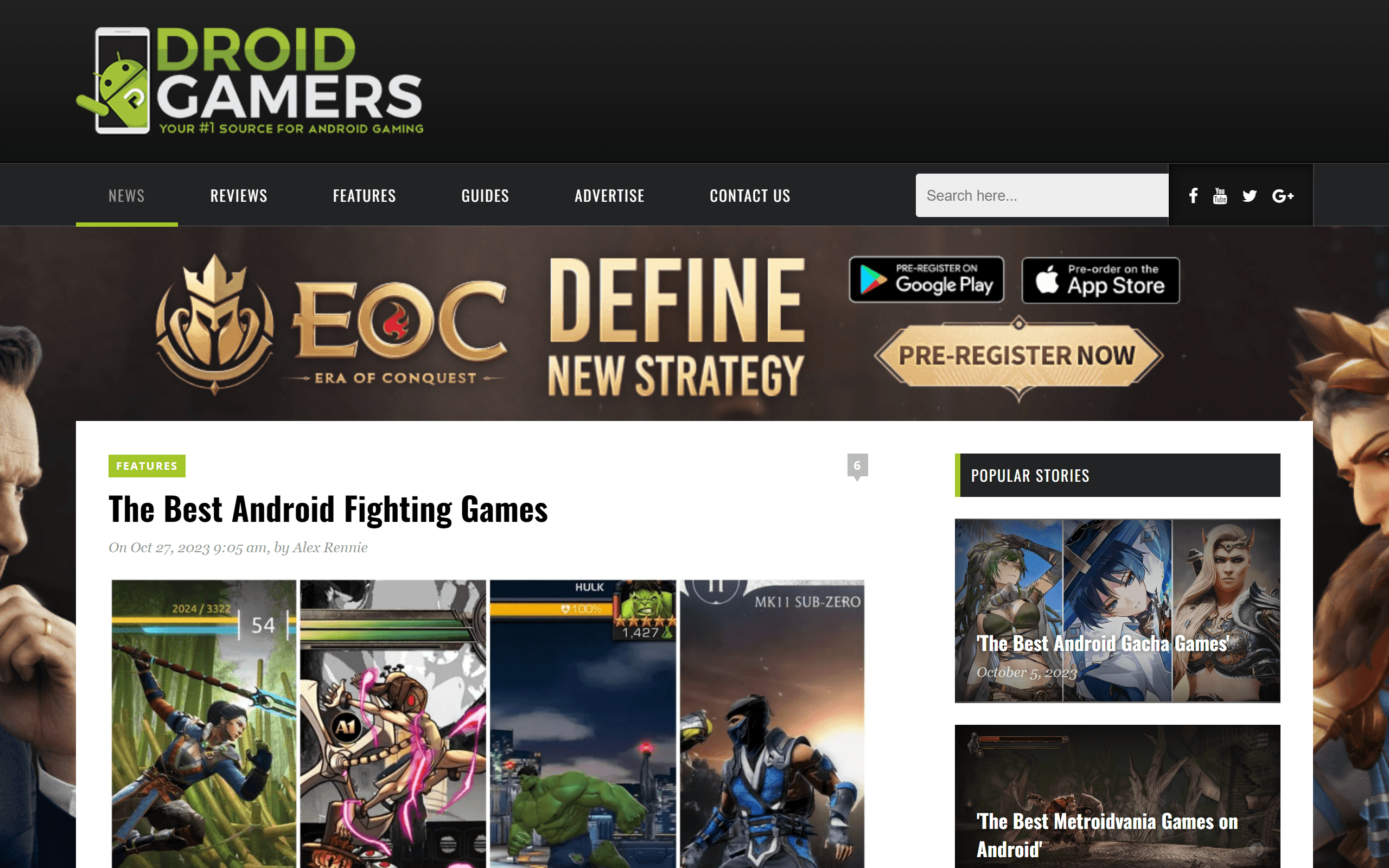 Droid Gamers gaming blog