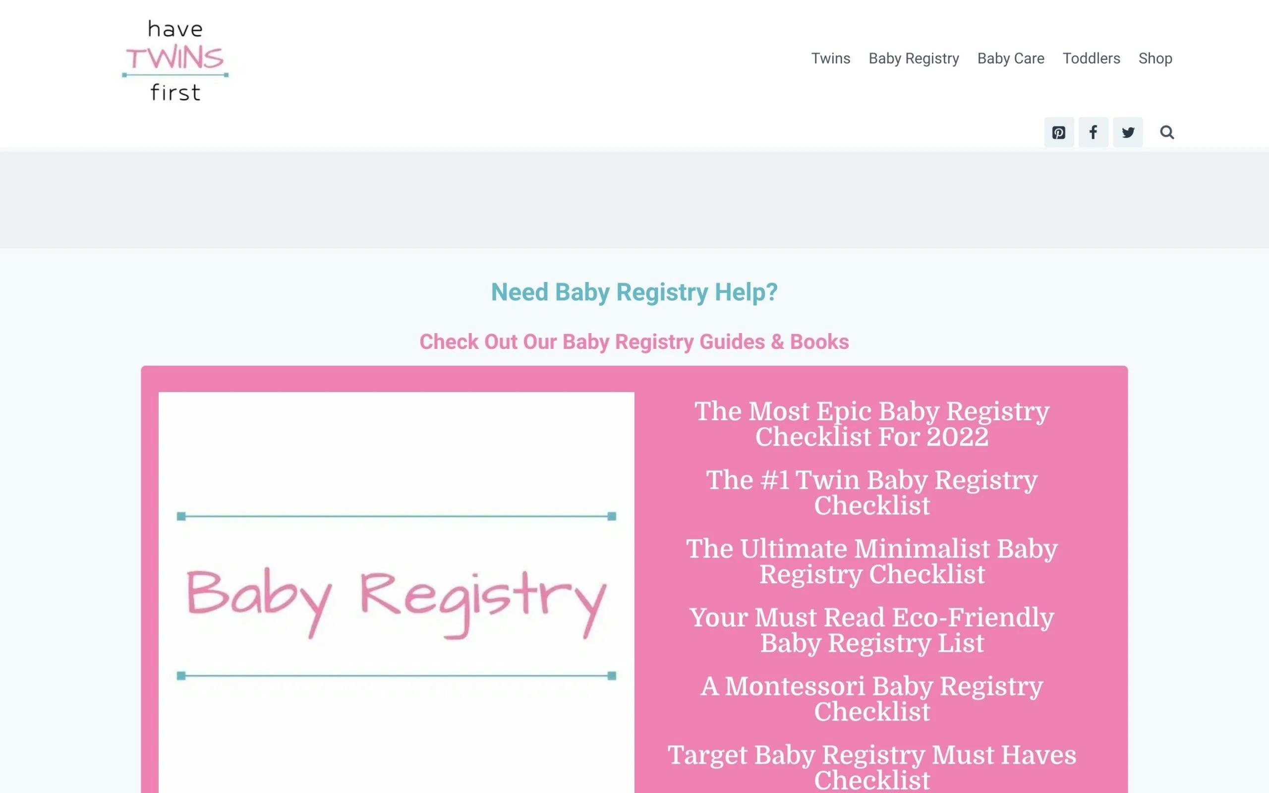 Have Twins First mom blogs