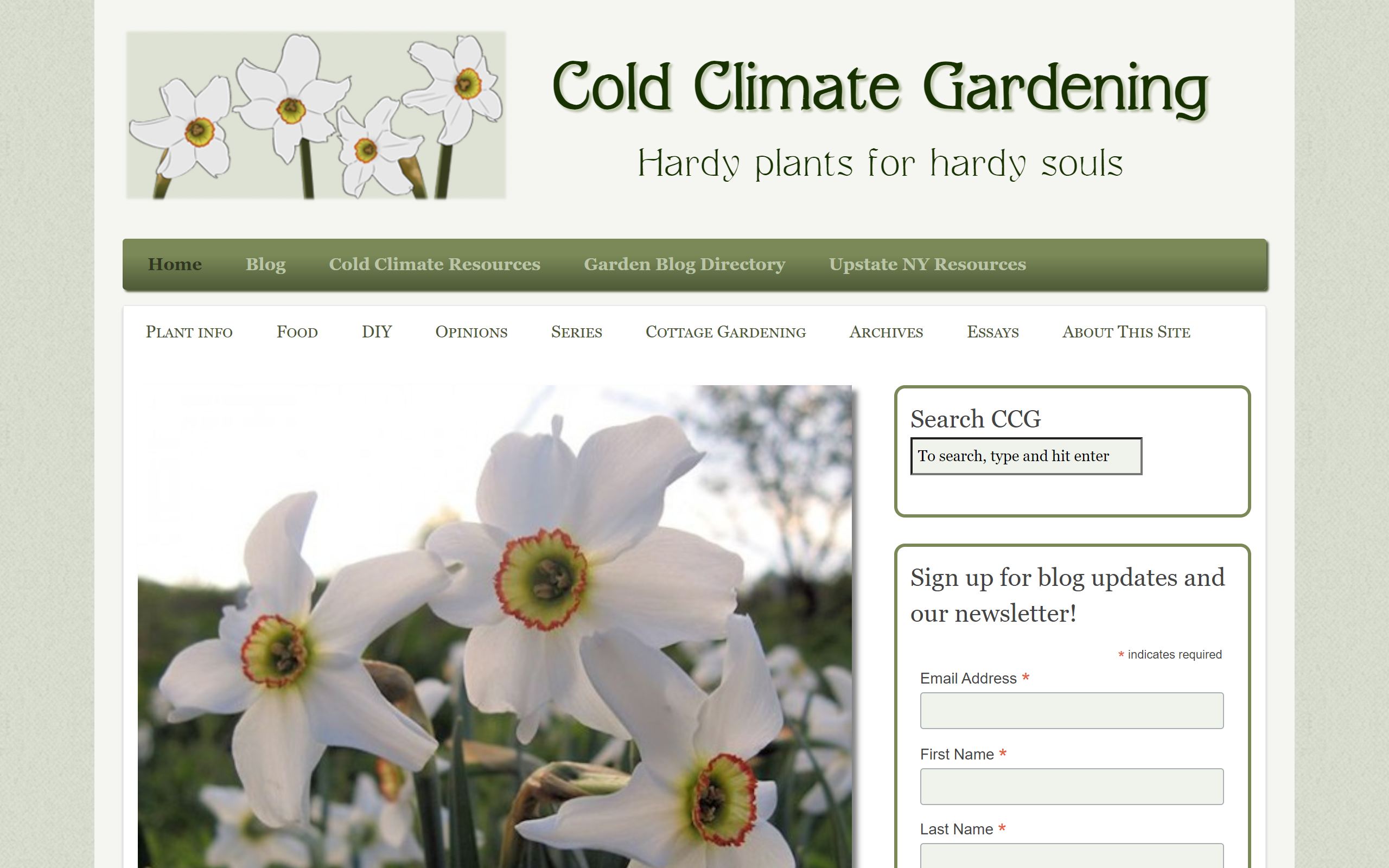 Cold Climate Gardening gardening blog