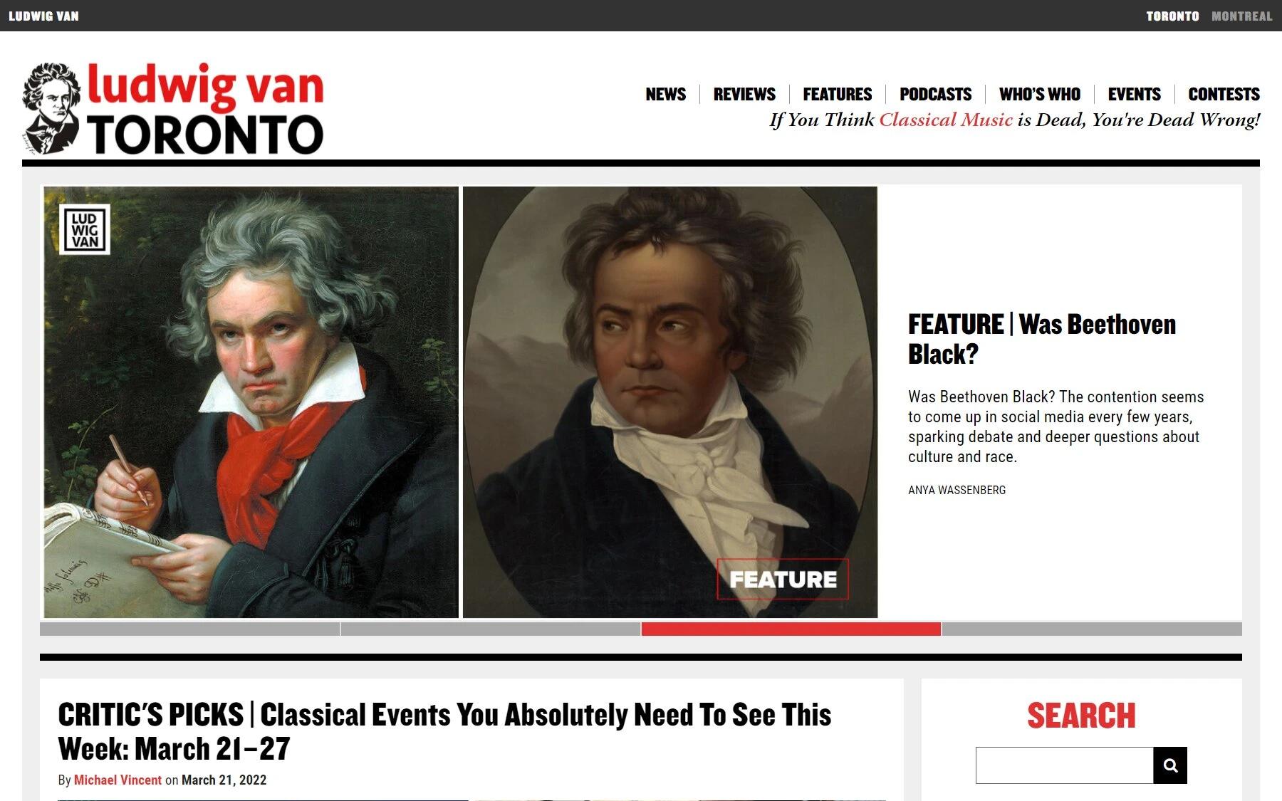 Ludwig Van Toronto music blog