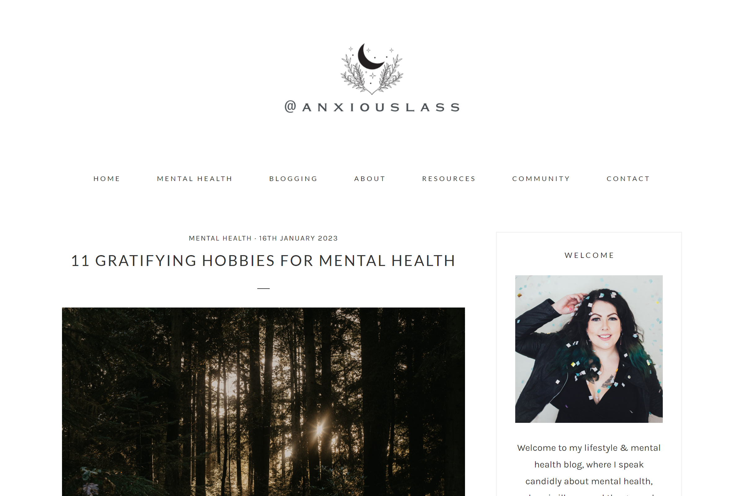 Anxious Lass mental health blog 