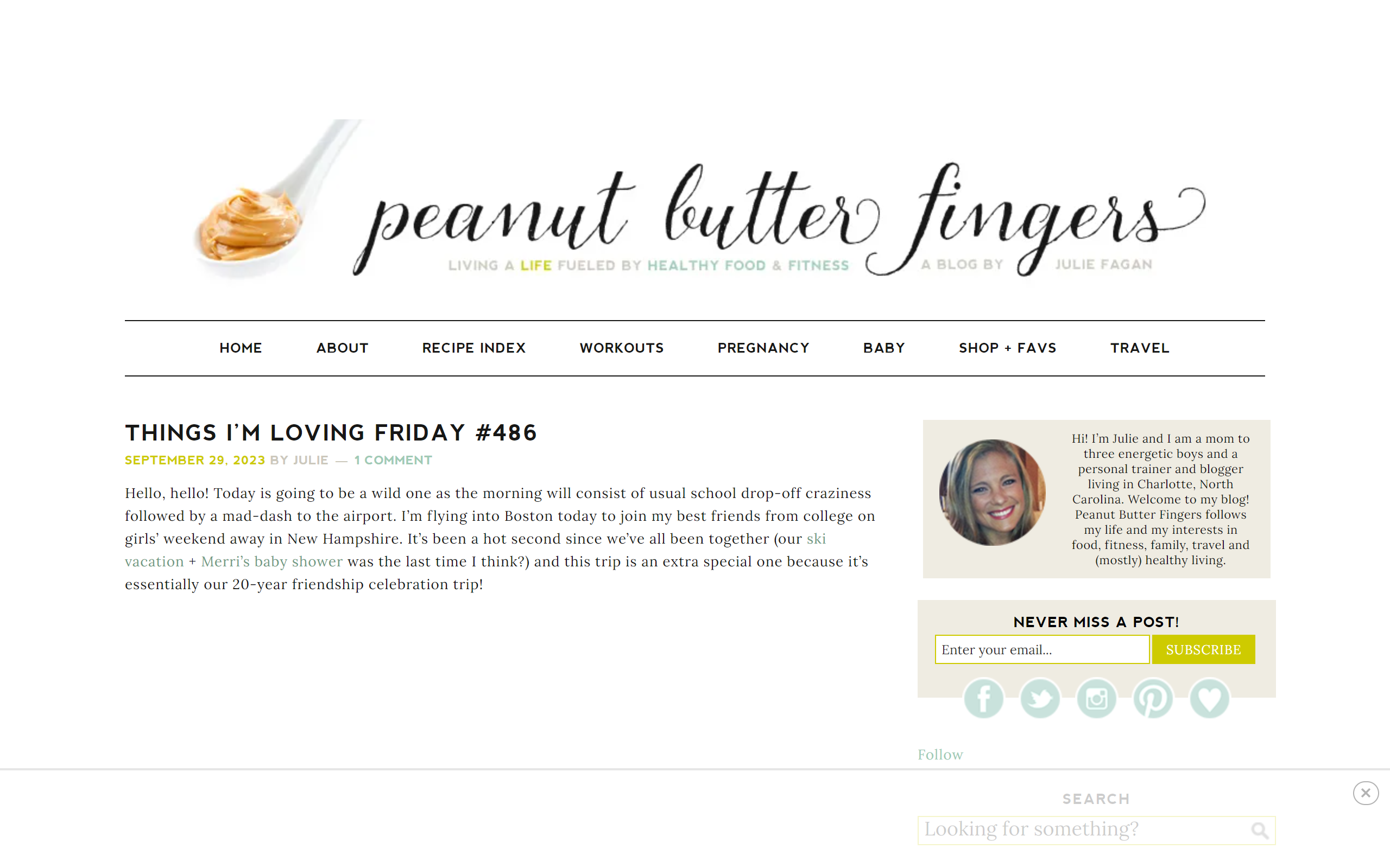 Peanut Butter Fingers weight loss blog