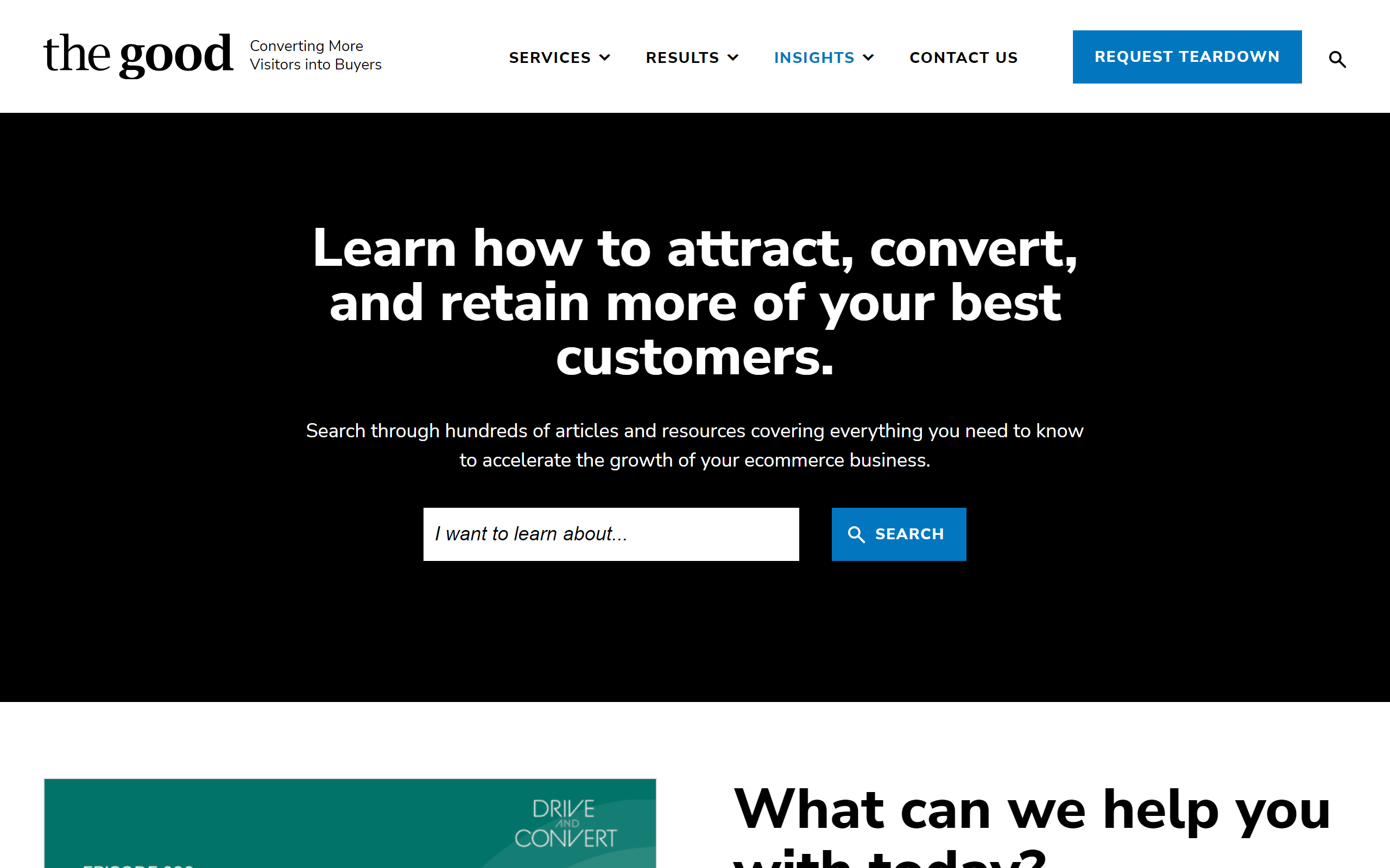 The Good Insights eCommerce blog