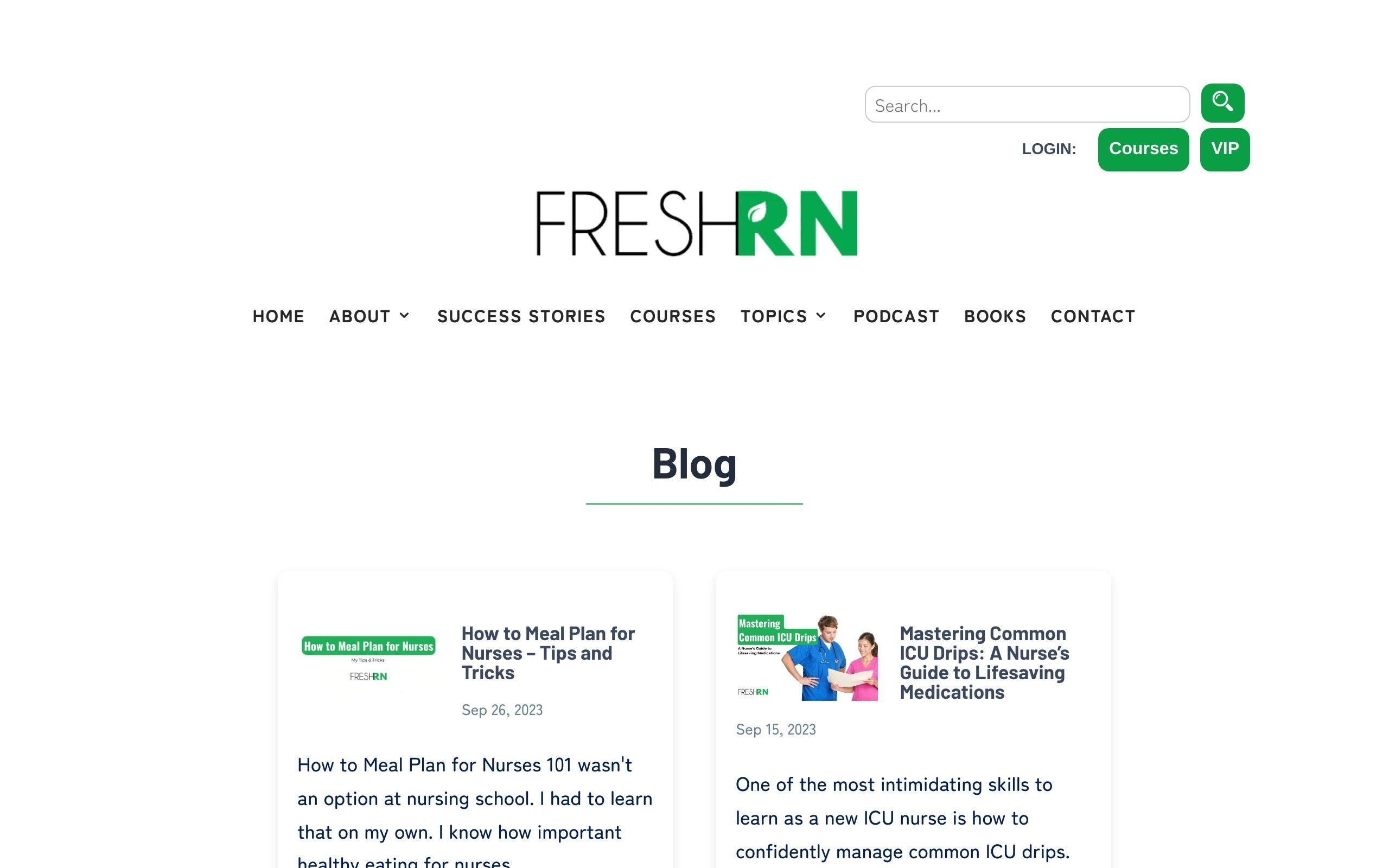 FreshRN nursing blog