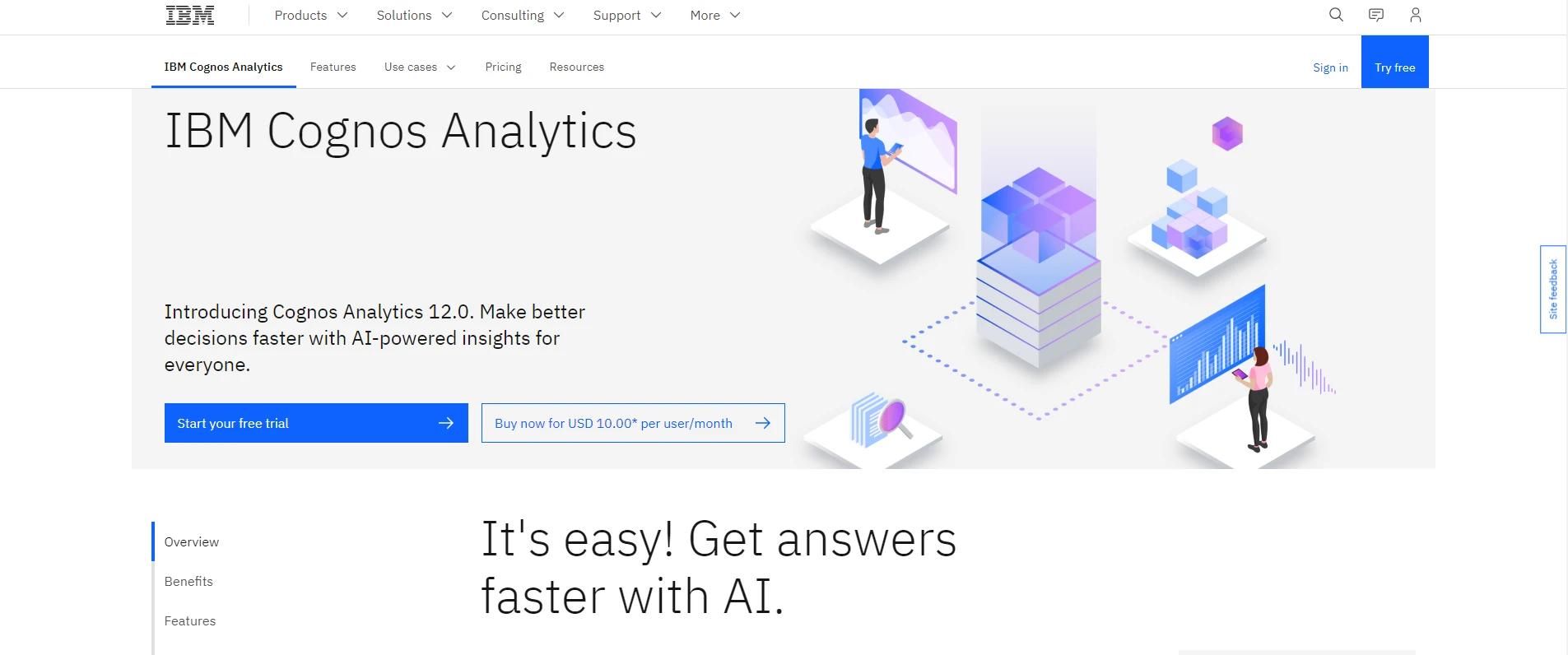 IBM Cognos Analytics data analytics tool