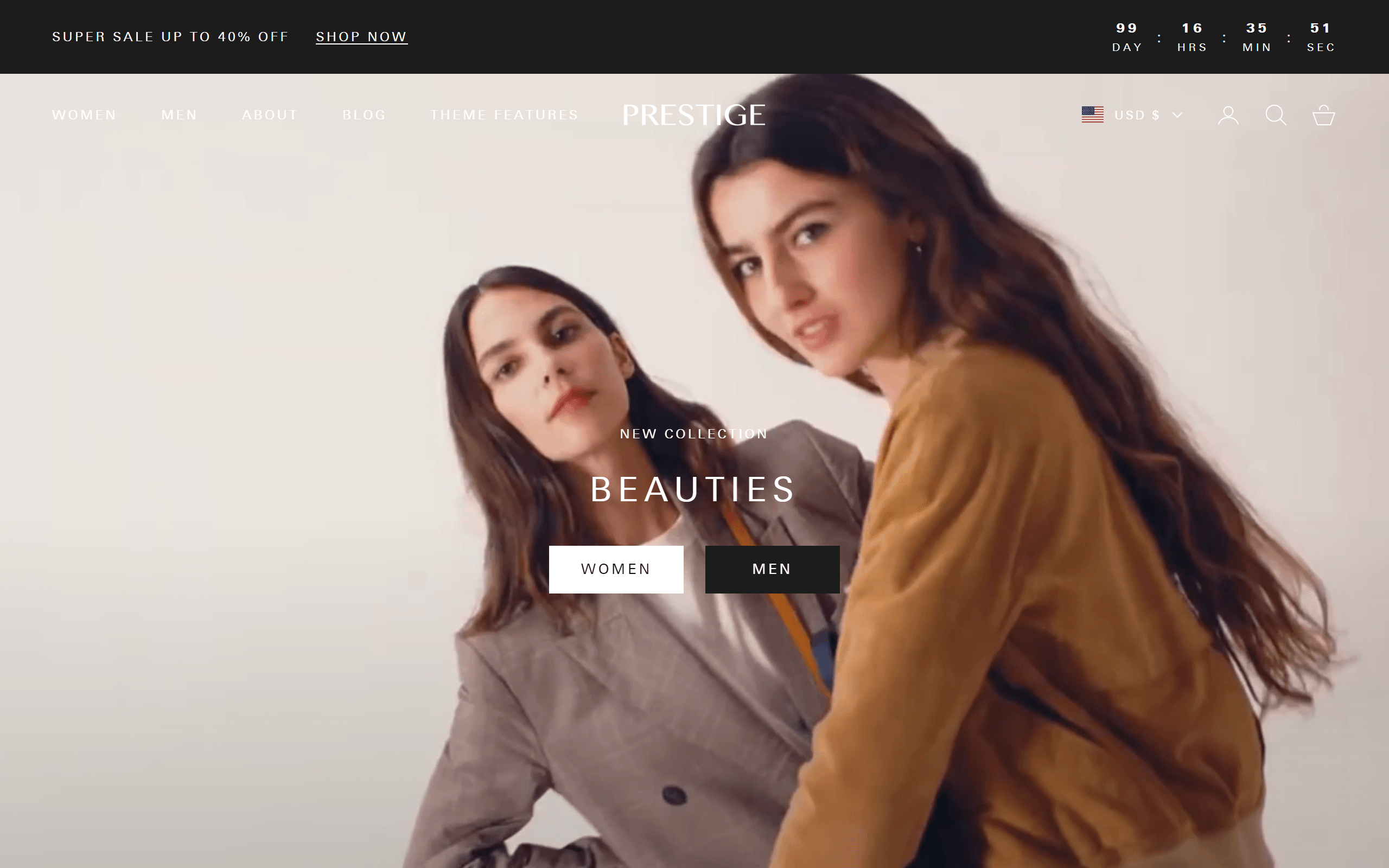 Prestige Shopify Fashion Theme