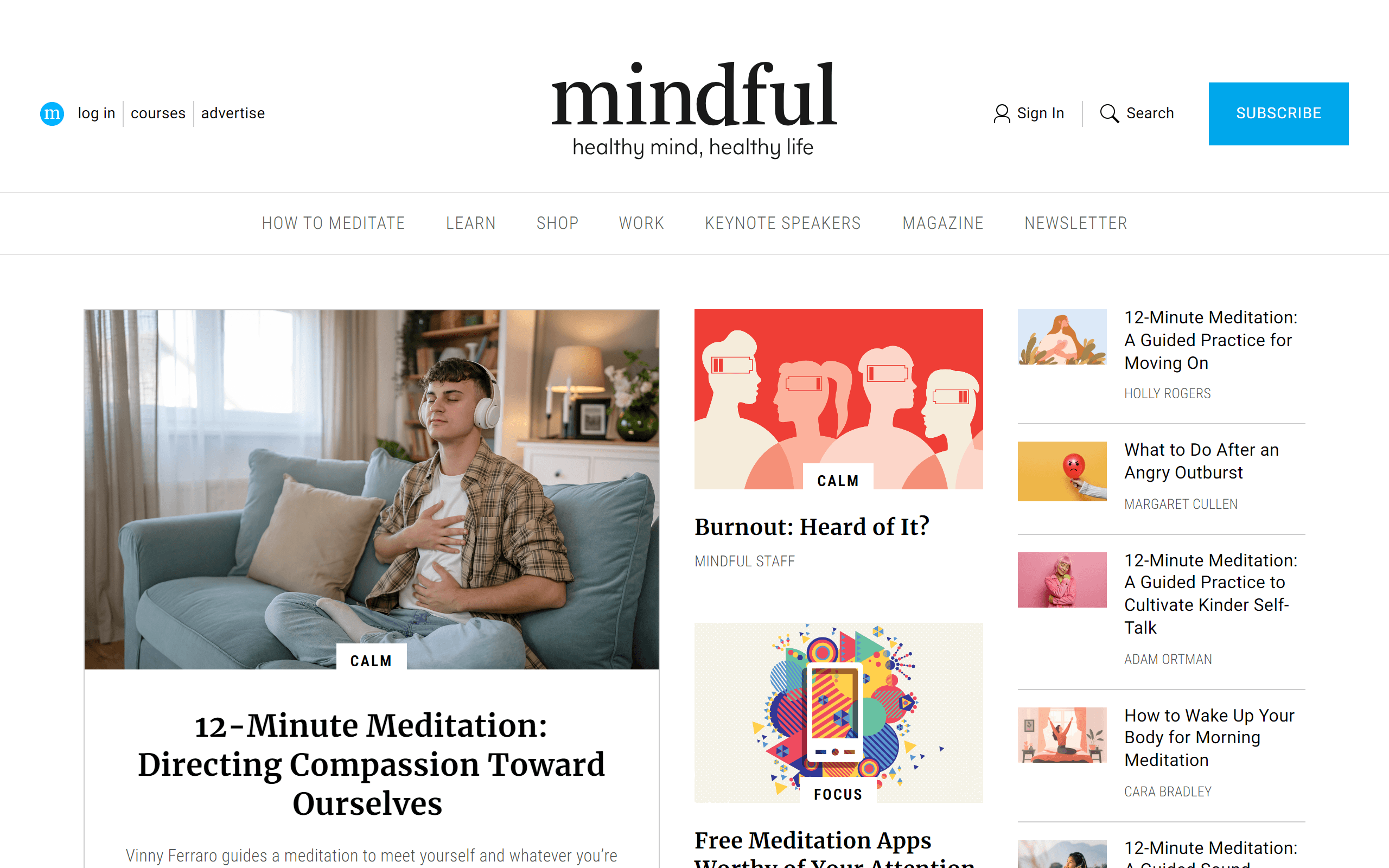 Mindful mental health blog