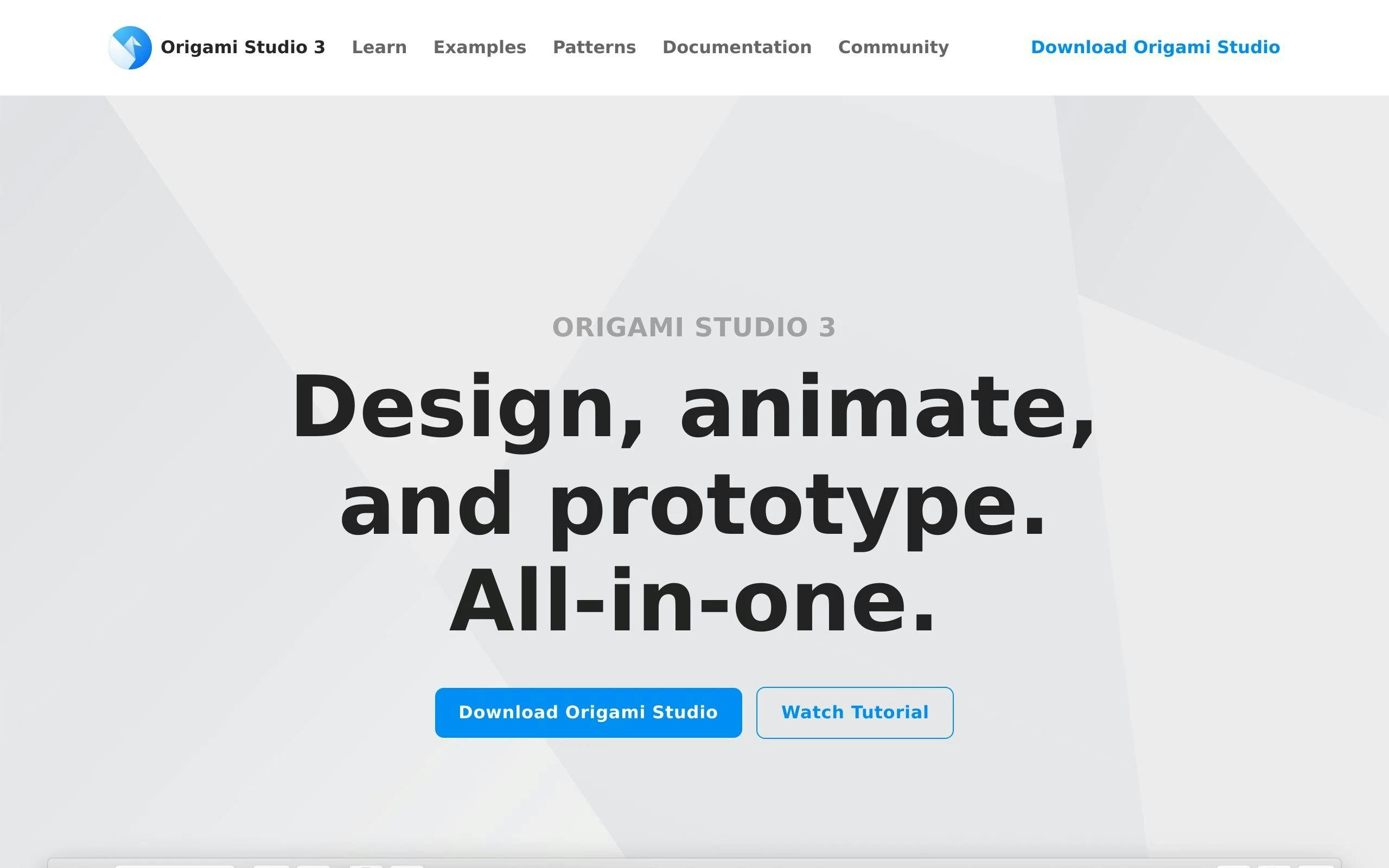 Origami Studio ui tool