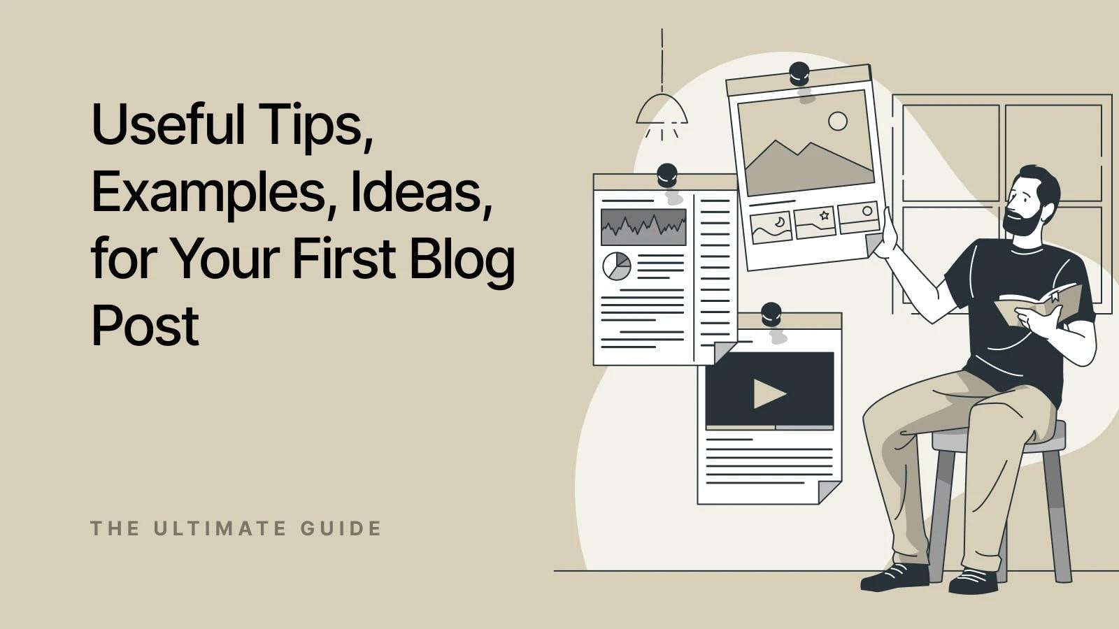 how to write the first blog post