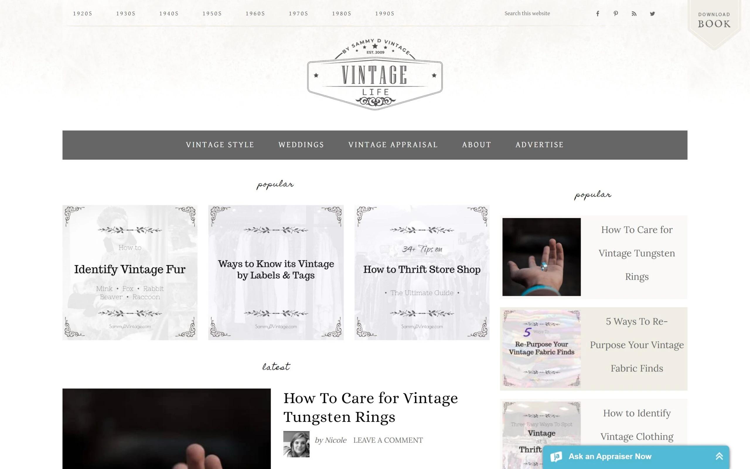 Sammy D Vintage thrift fashion blog