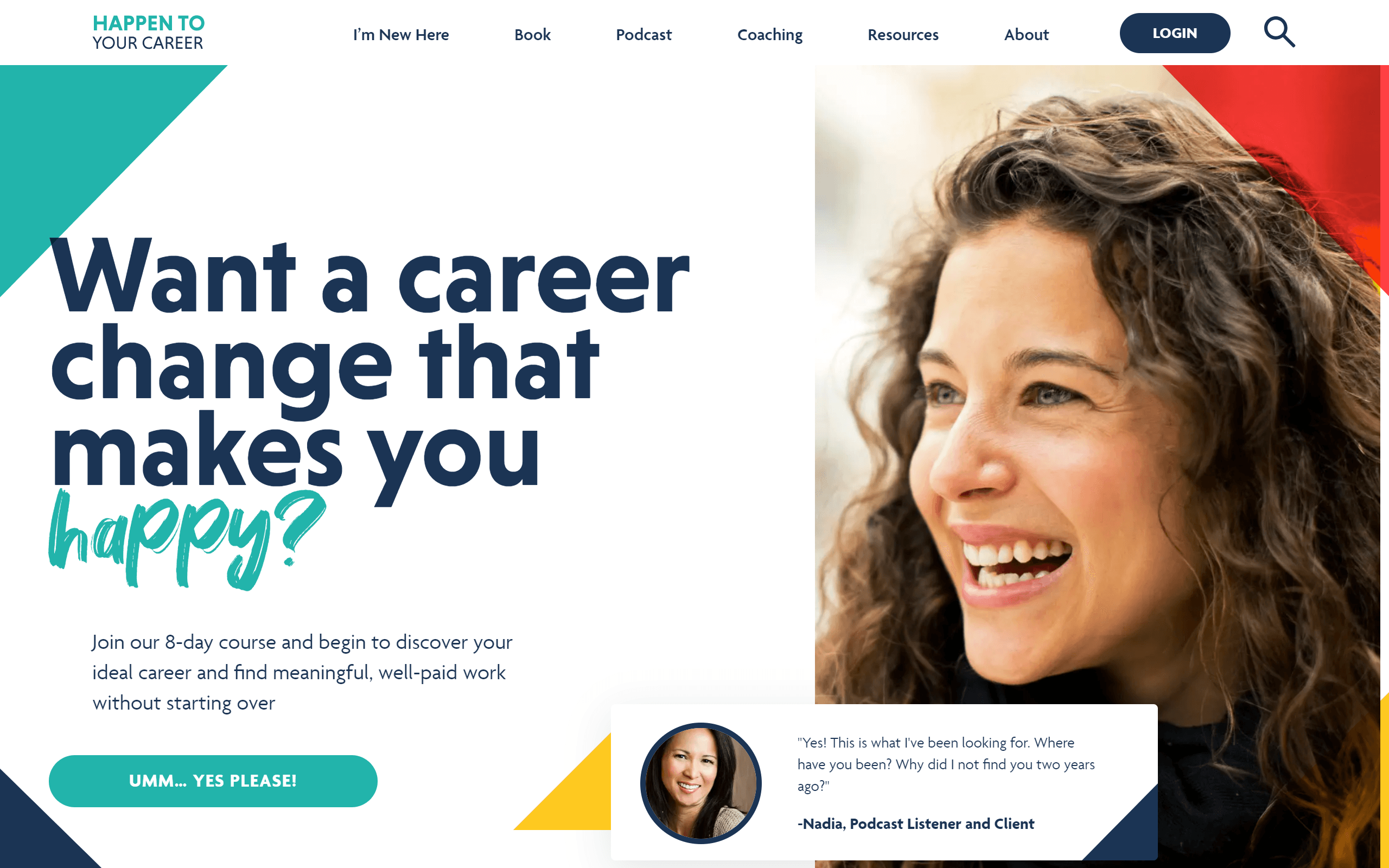 Happen to Your Career Coaching Website