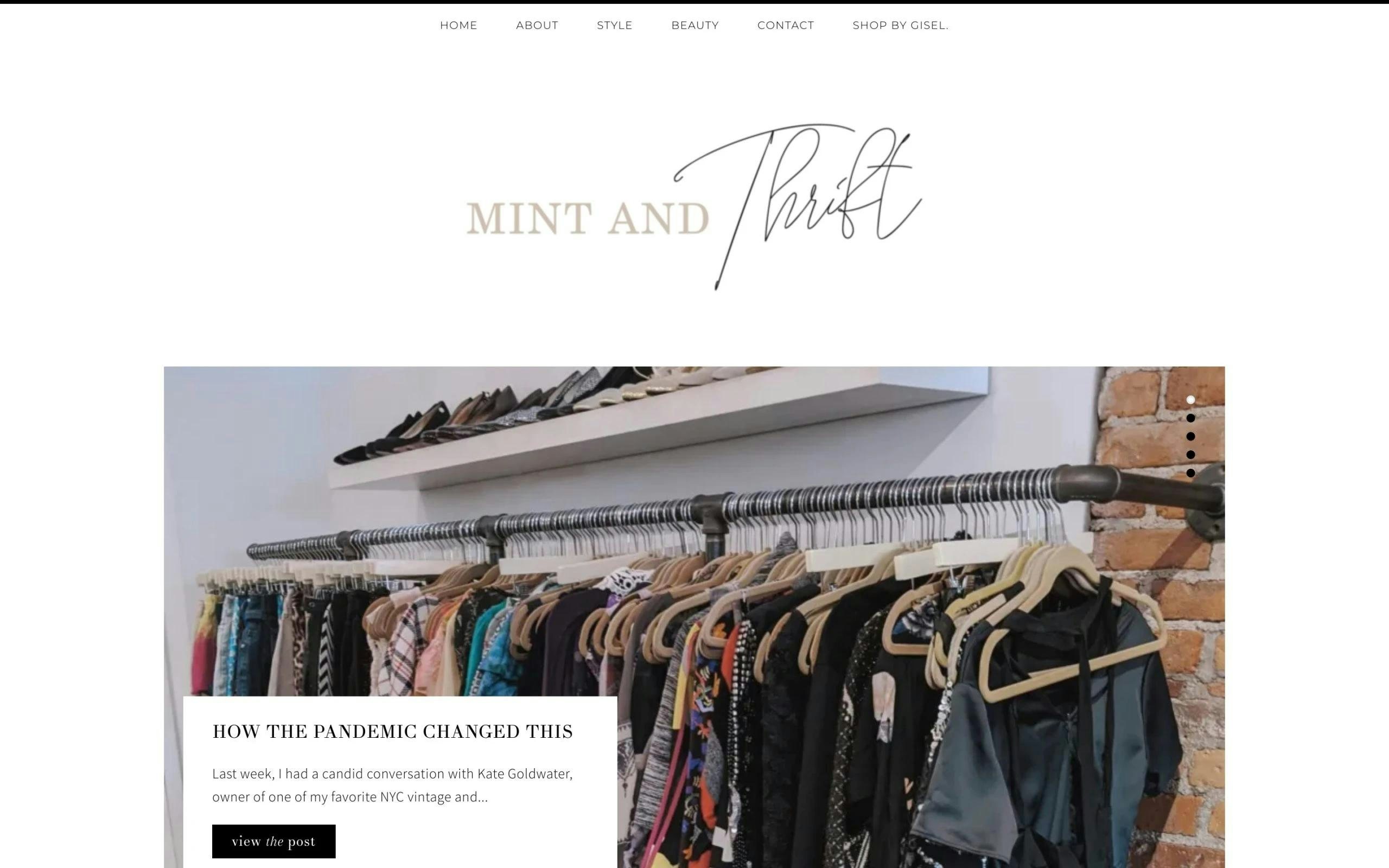 Mint and Thrift thrift fashion blog