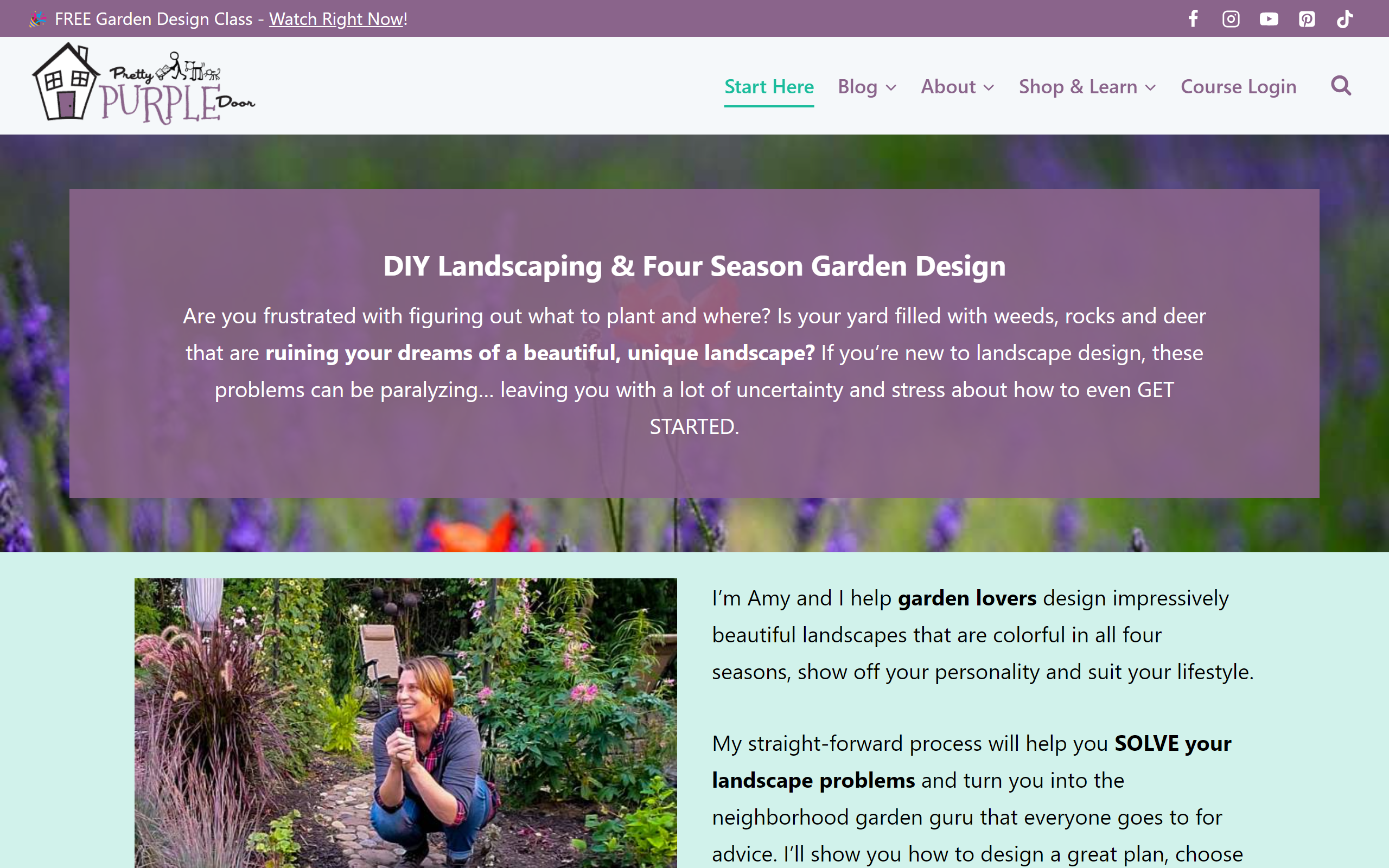Pretty Purple Door gardening blog