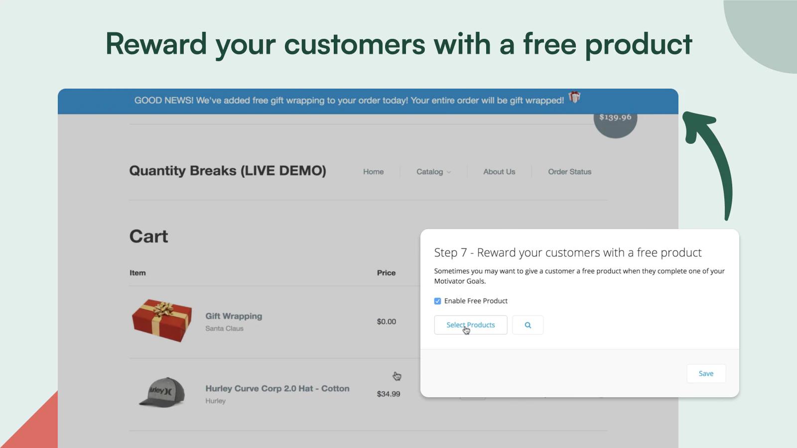 Sales Motivator ‑ Free Gifts Shopify App