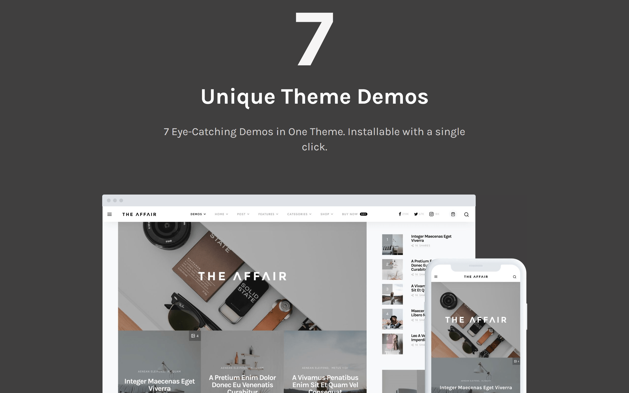 The Affair WordPress Themes