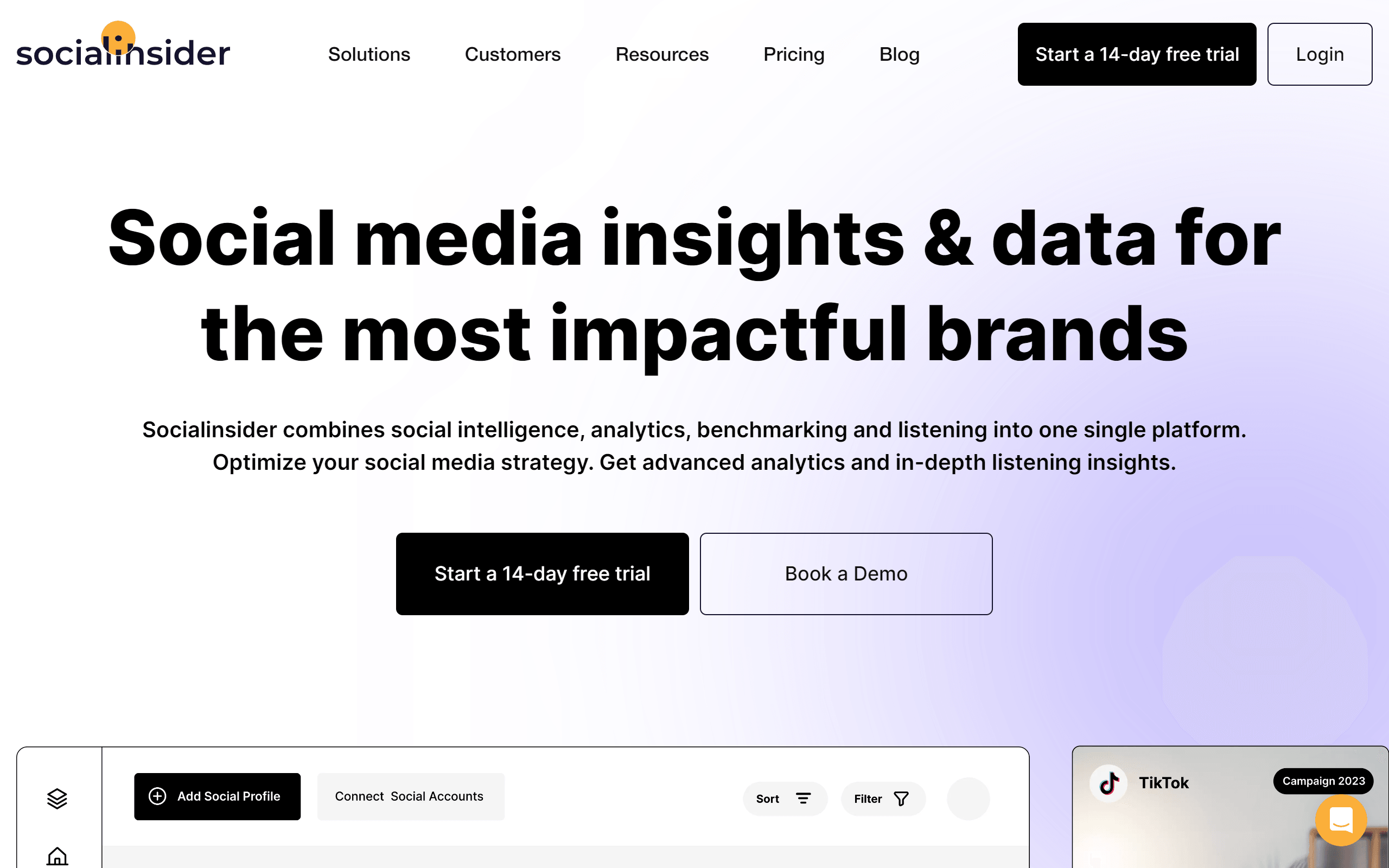 SocialInsider Competitor Analysis Tool