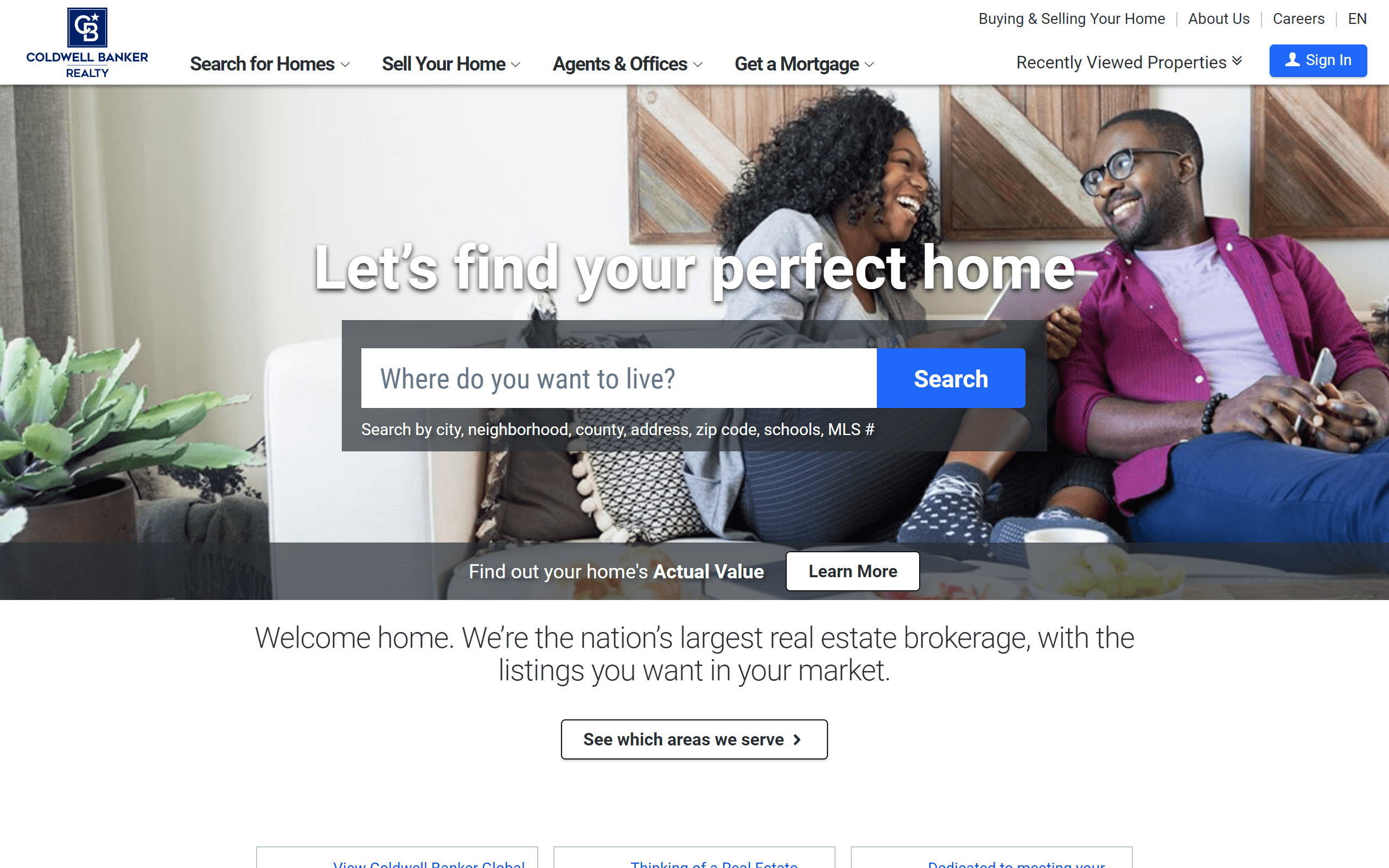 Coldwell Banker Realty Real Estate Website