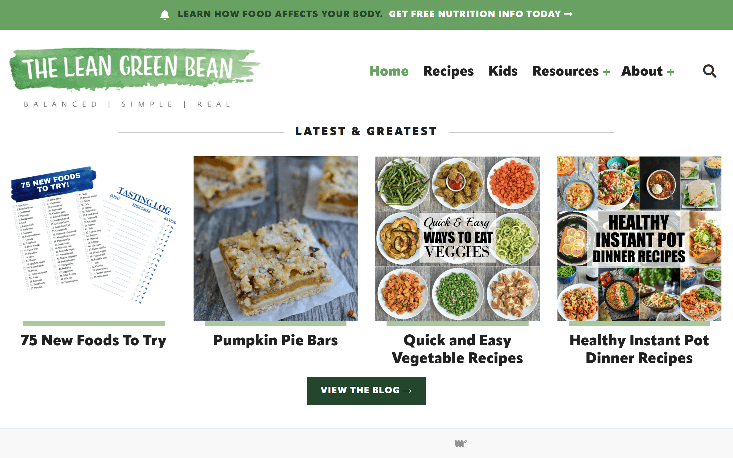 The Lean Green Bean weight loss blog