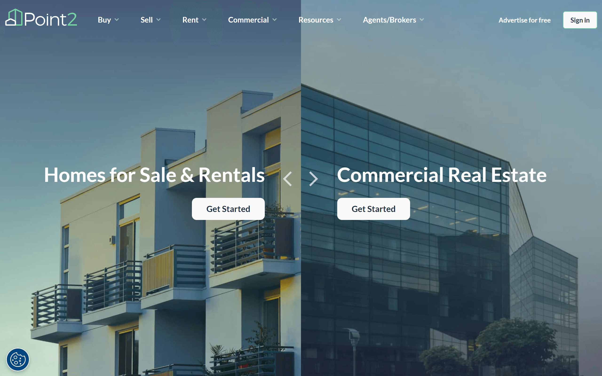 Point2Homes Real Estate Website