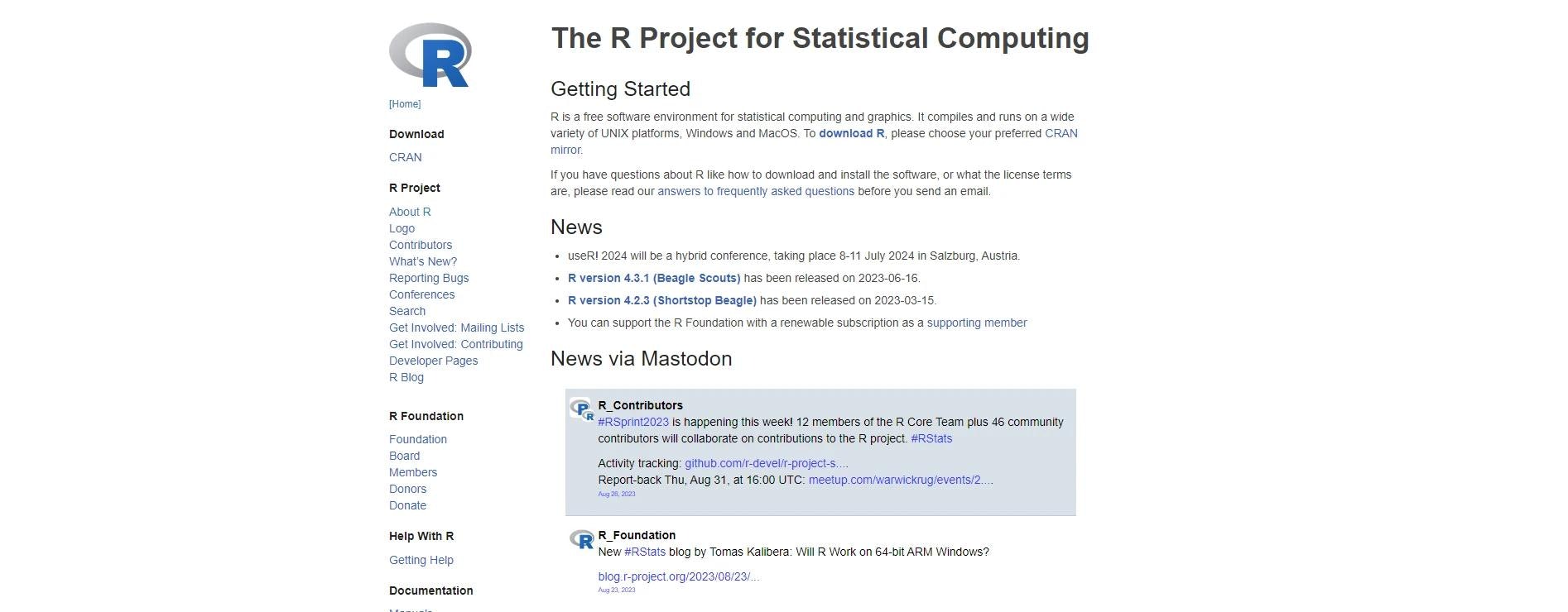 R Programming Language data analytic tool