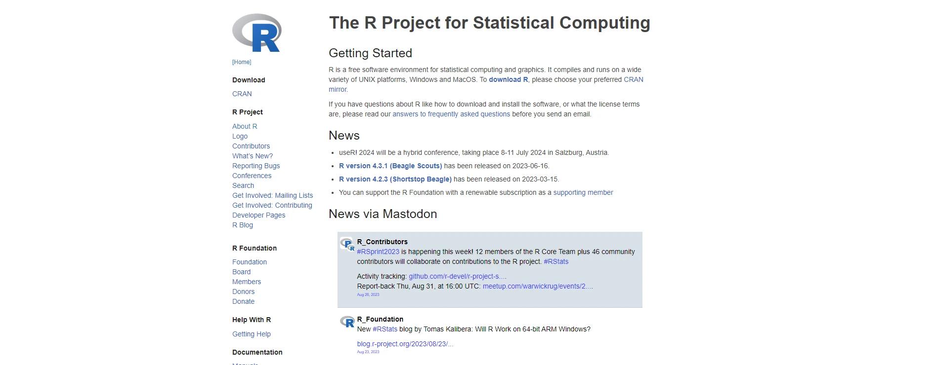 R Programming Language data analytic tool