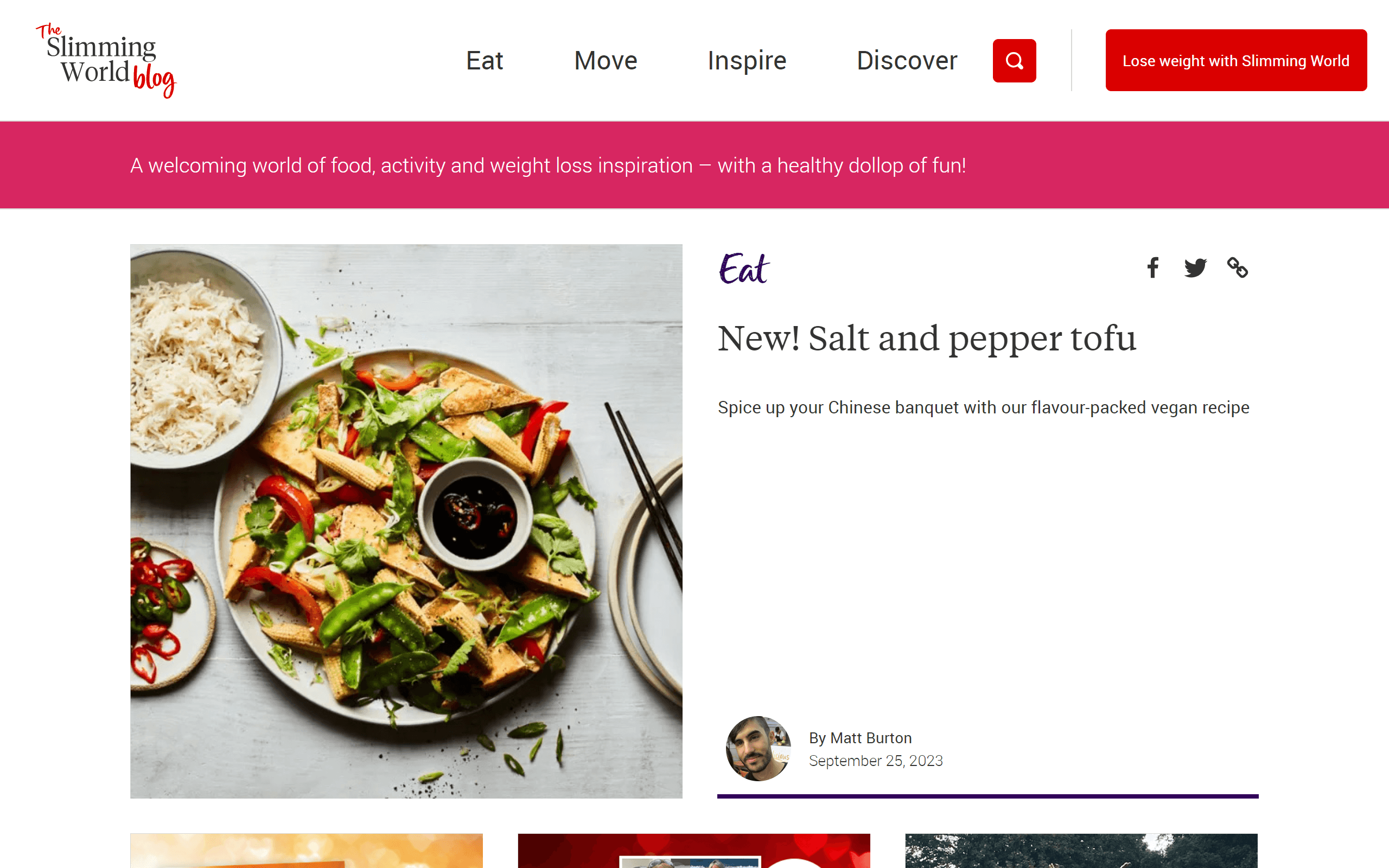 The Slimming World Blog weight loss blog