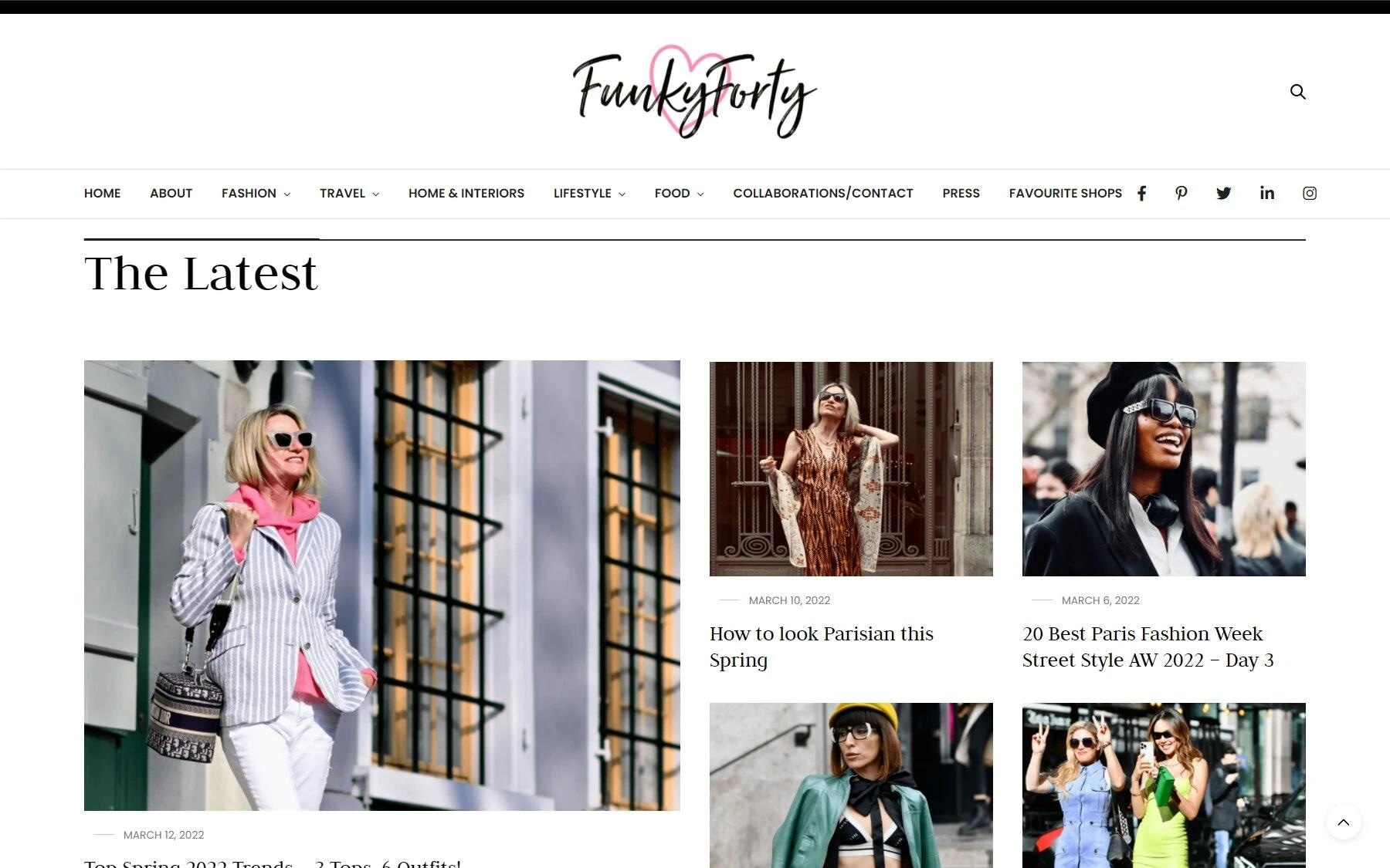 Funky Forty fashion blog