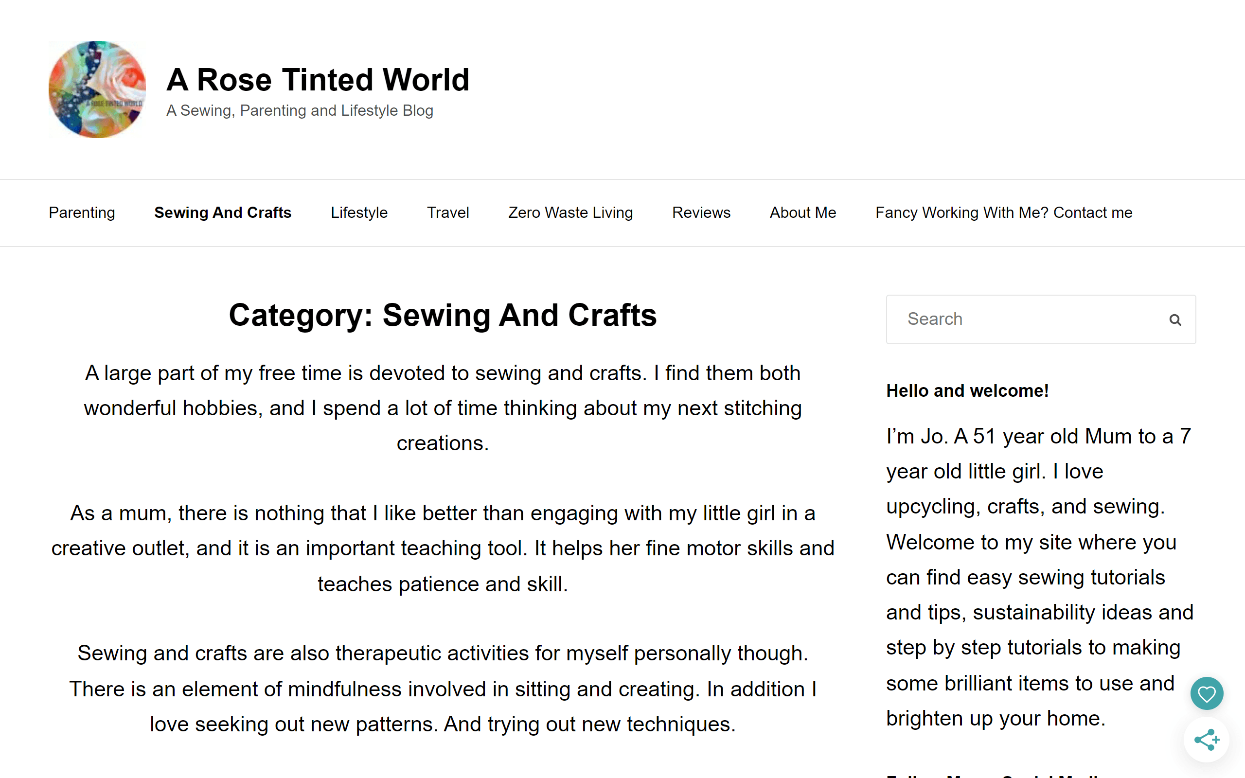A Rose Tinted World sewing blog