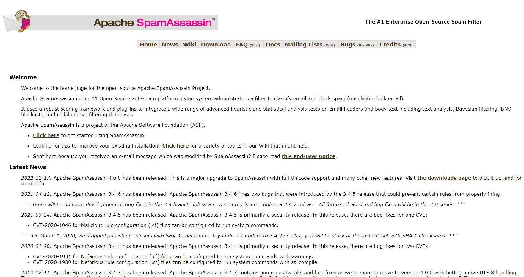 Apache SpamAssassin email marketing metrics tool