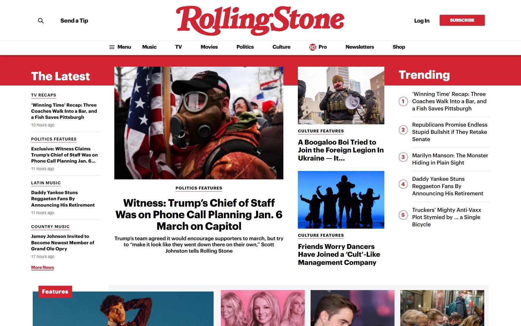 Rolling Stone music blog